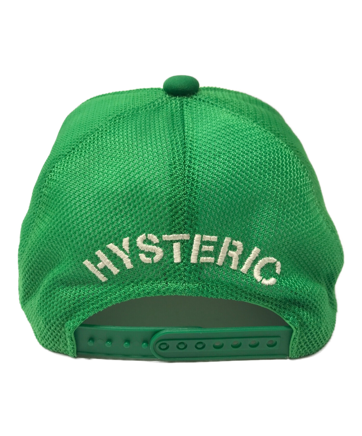 Hysteric Glamour (ヒステリックグラマー) メッシュ キャップ ホワイト×グリーン