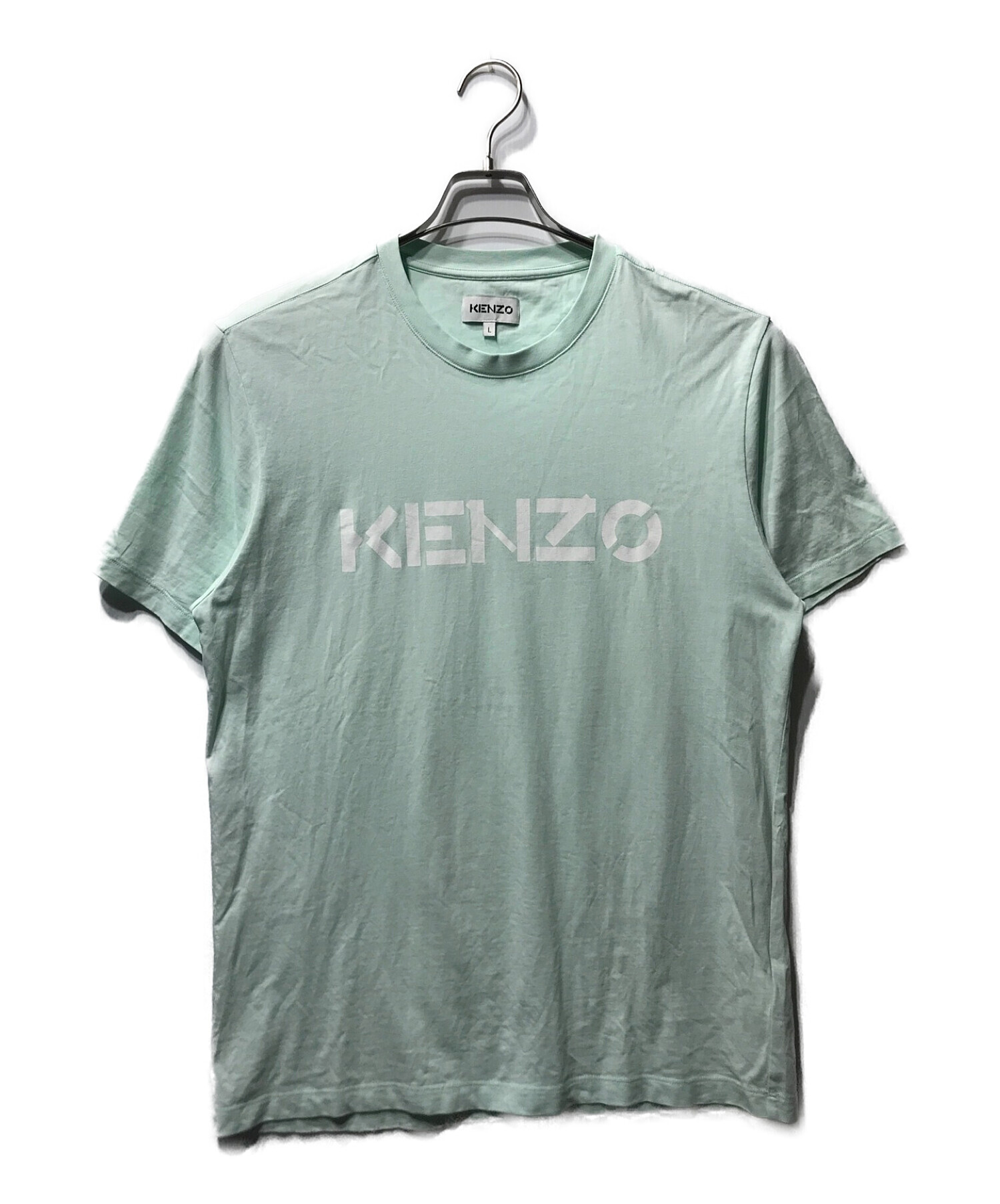 中古・古着通販】KENZO (ケンゾー) ロゴプリントTシャツ ミント サイズ