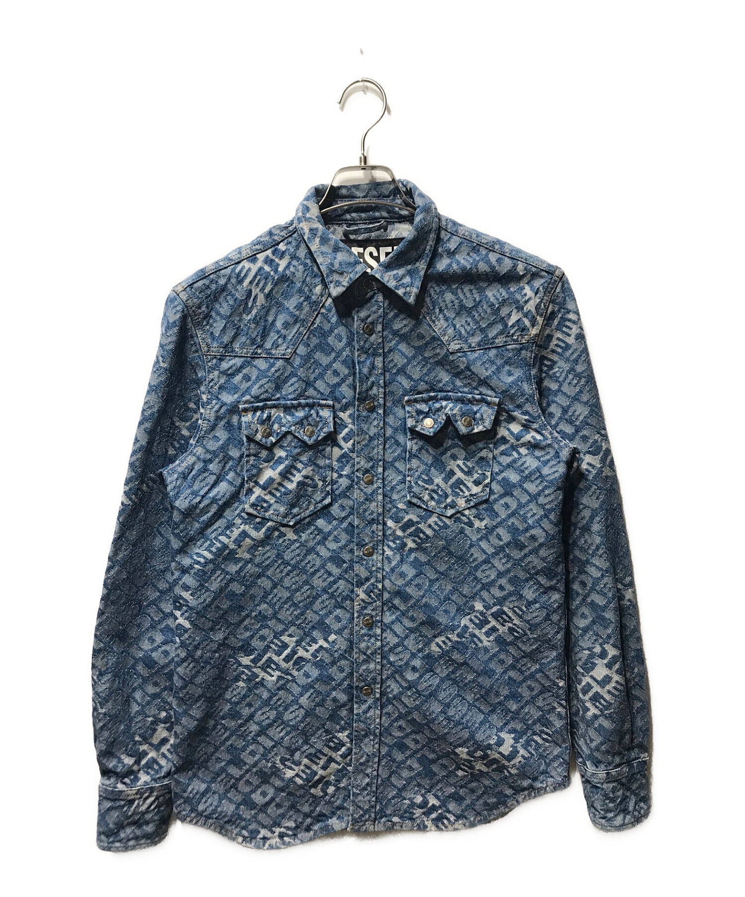 DIESEL (ディーゼル) D-LEO CAMICIA DENIM SHIRT カミ—チャ デニム シャツ インディゴ サイズ:M