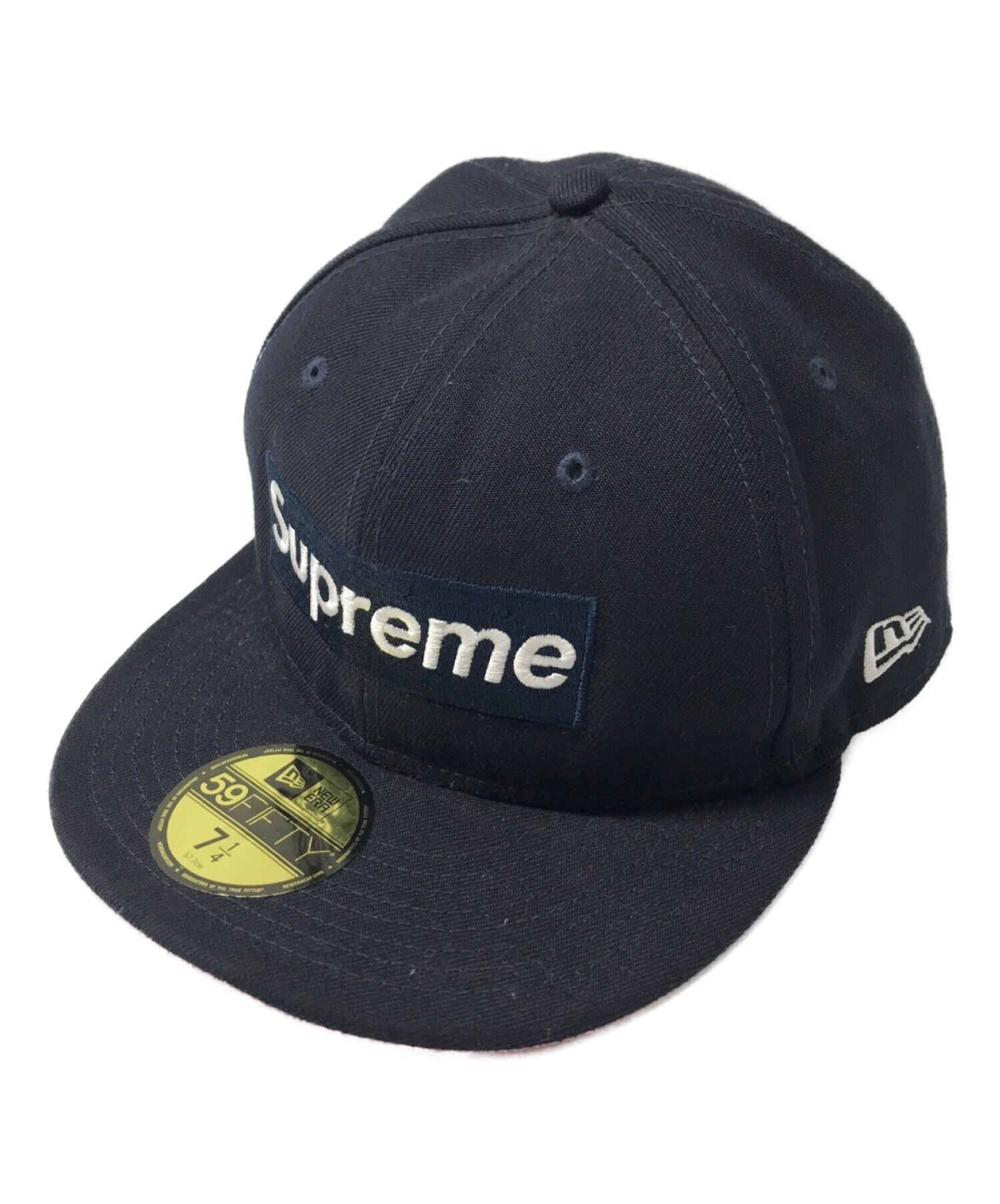 Supreme S logo New era cap  Black 7 3/8キャップ