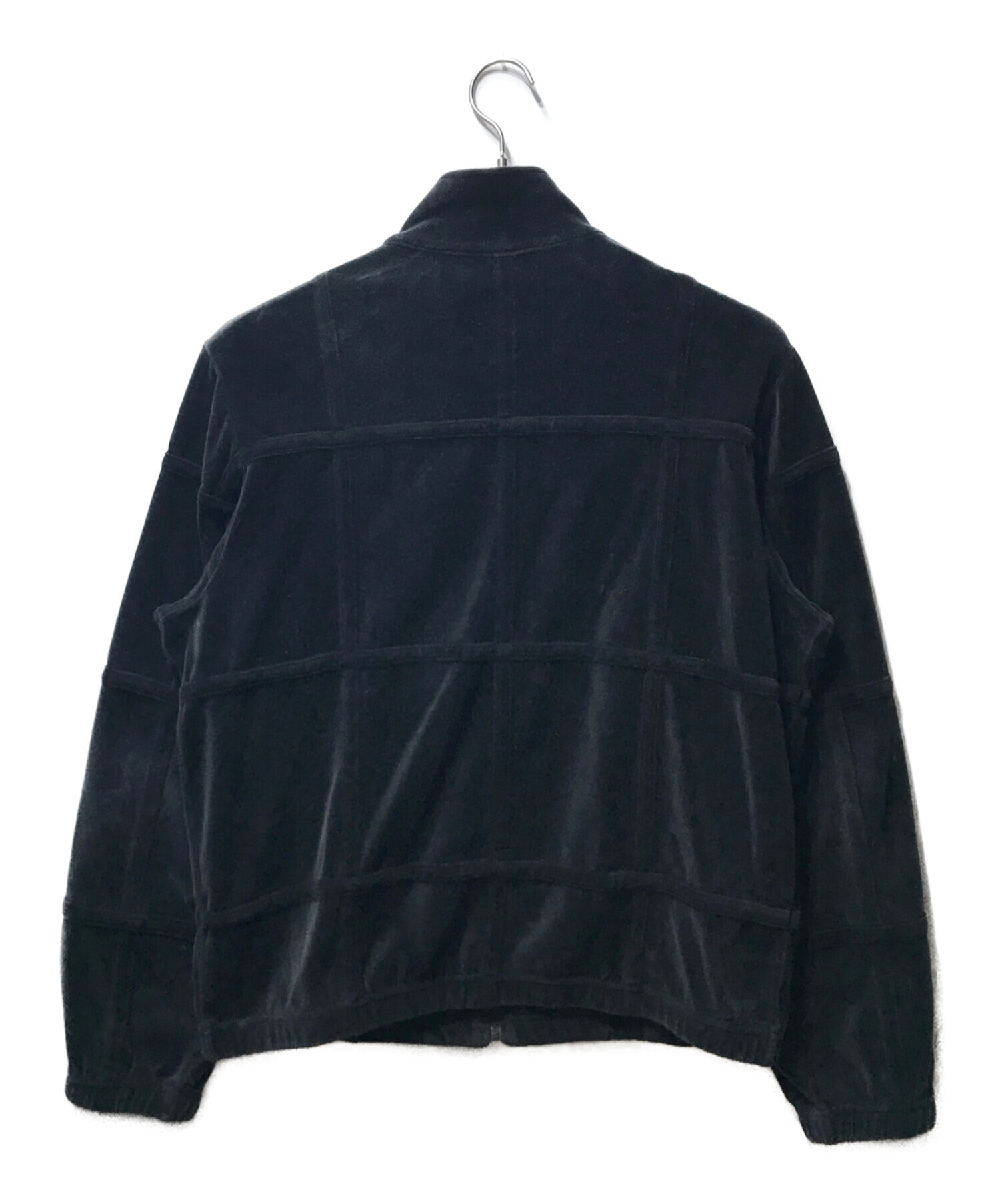 SUPREME Grid Taping Velour Jacket black黒ありがとうございます
