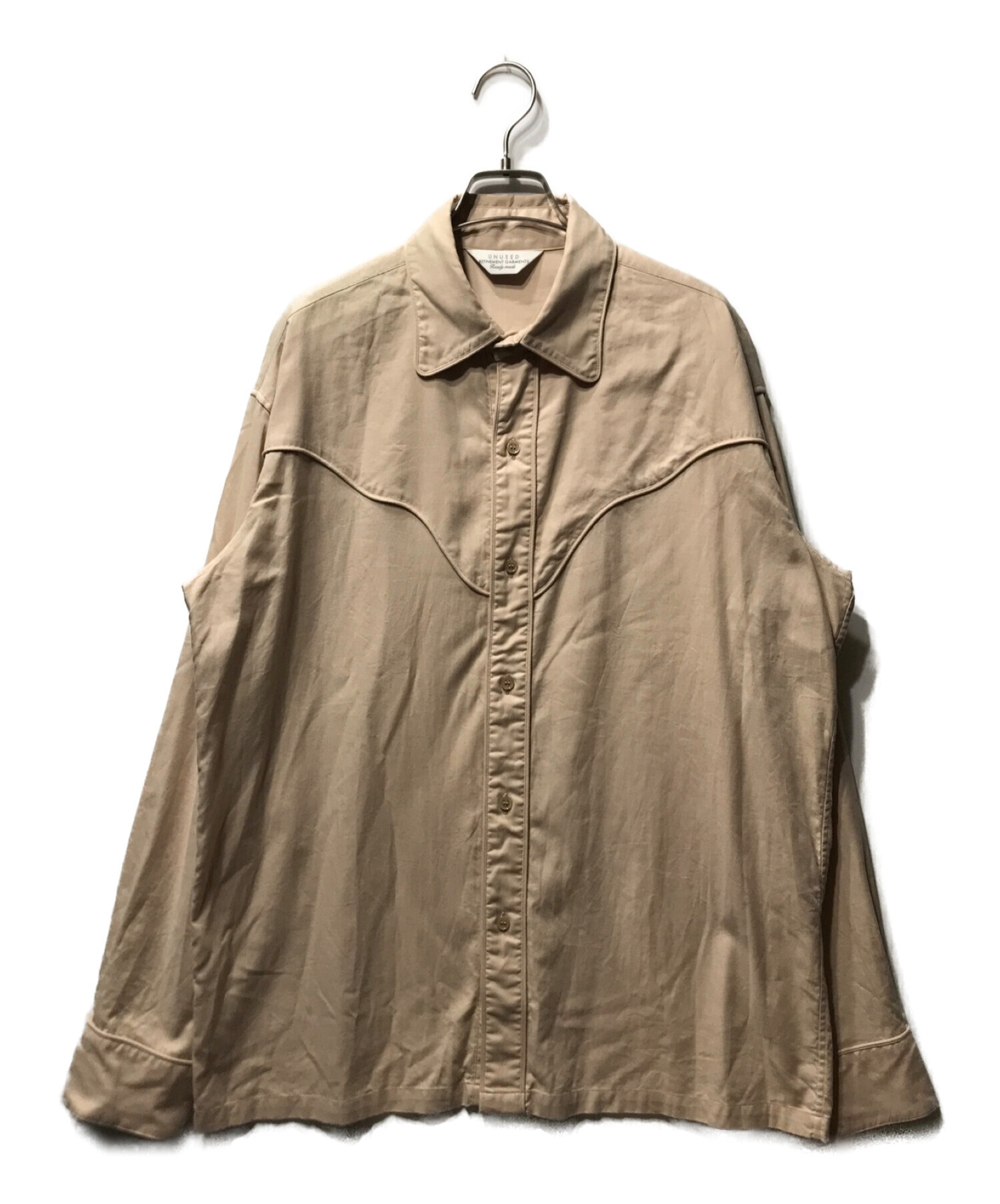 中古・古着通販】UNUSED (アンユーズド) WESTERN SHIRTS ベージュ