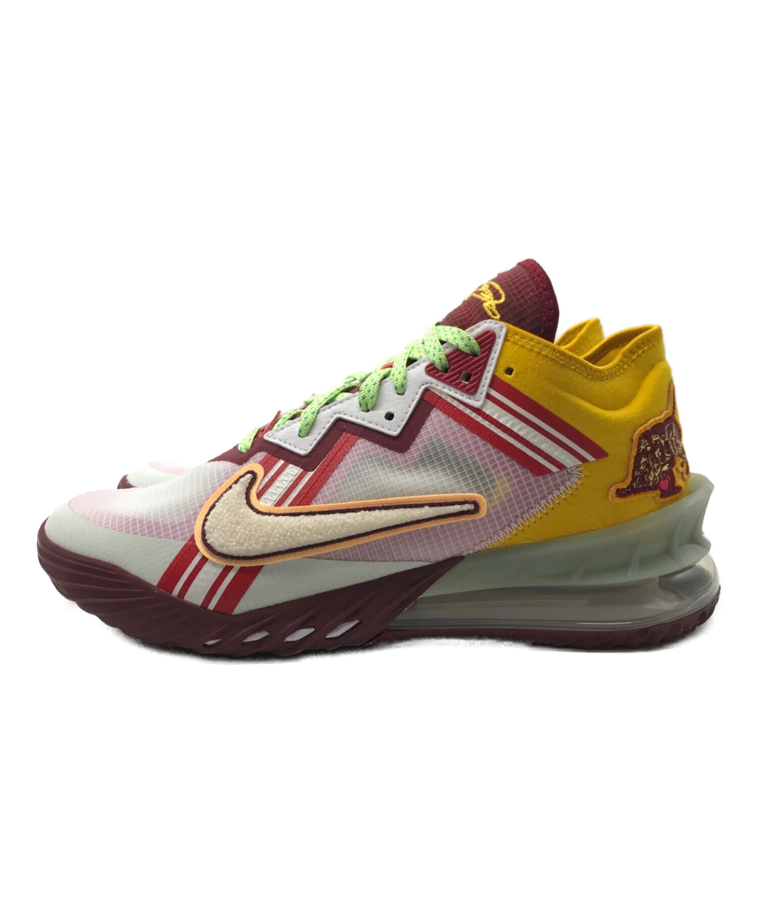 中古・古着通販】NIKE (ナイキ) LEBRON 18 LOW ホワイト×レッド サイズ