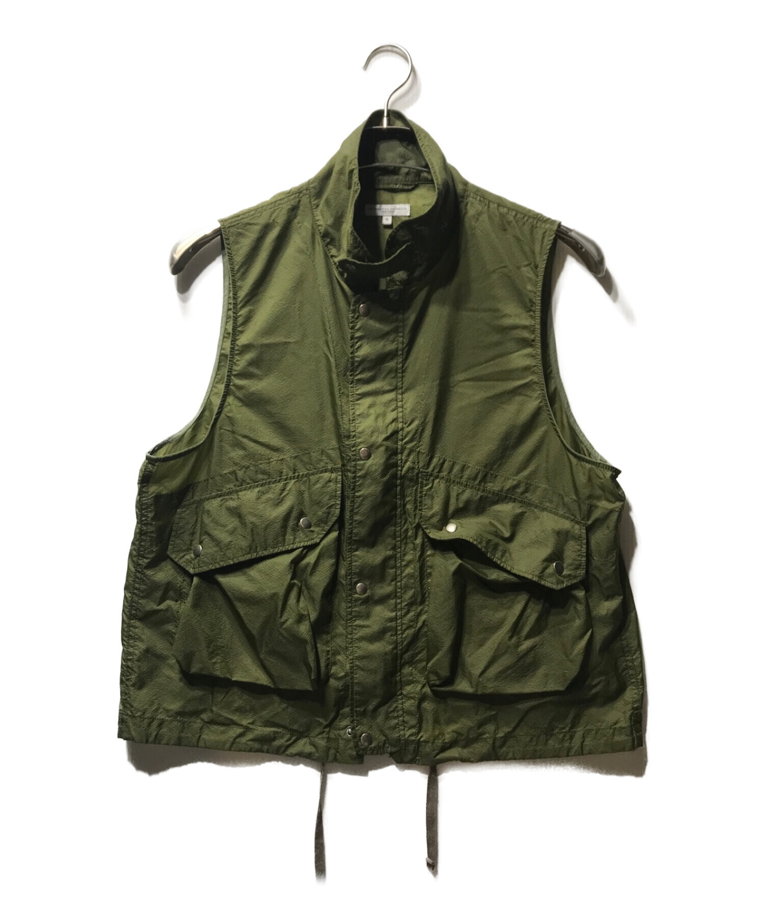 Engineered Garments (エンジニアド ガーメンツ) Field vest nylon micro ripstop グリーン サイズ:S