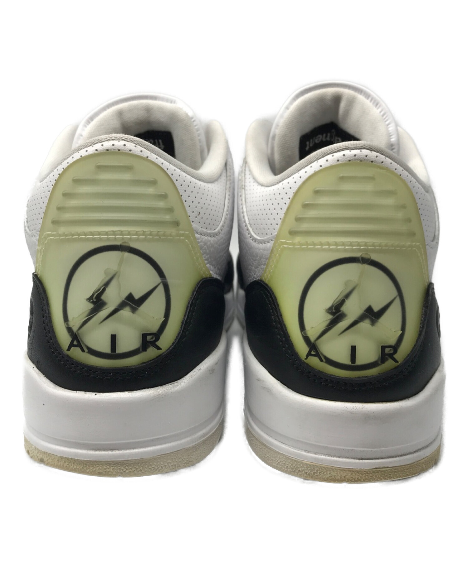 NIKE (ナイキ) FRAGMENT DESIGN (フラグメント デザイン) AIR JORDAN3 RETRO SP エアジョーダン3 レトロ  コラボ ハイカット スニーカー DA3595-100 ホワイト サイズ:28.5