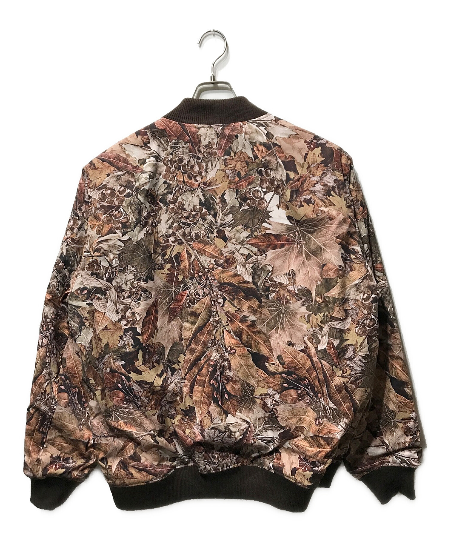 20AW PRIMALOFT FALLEN LEAVES PRINTED REVERSIBLE MA-1 プリマロフト フォーリンリーブス プリント  リバーシブル MA-1 中綿 ジャケット 落ち葉柄 WM2073218