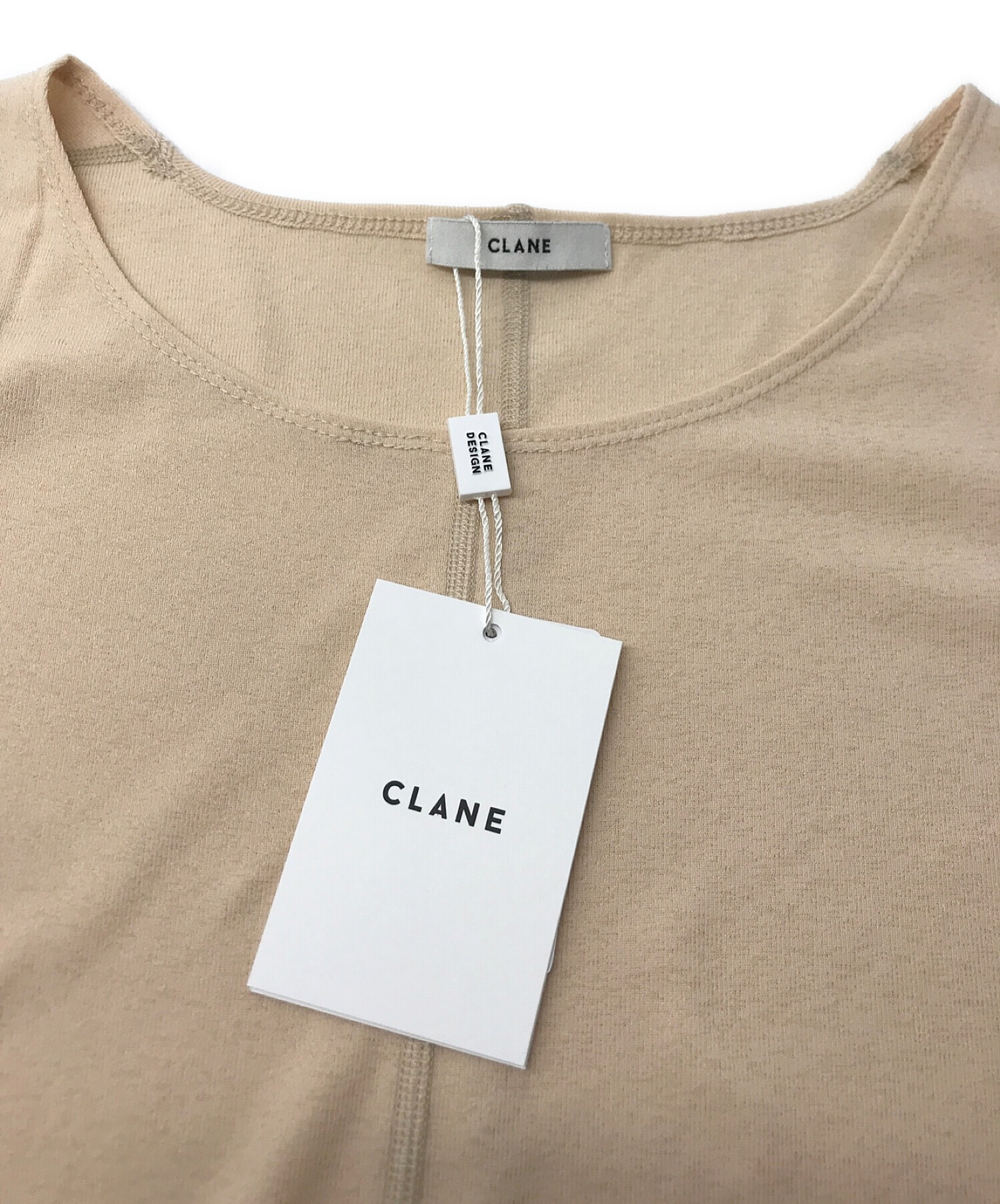 中古・古着通販】CLANE (クラネ) DEEP NECK LADY TOPS ディープネック