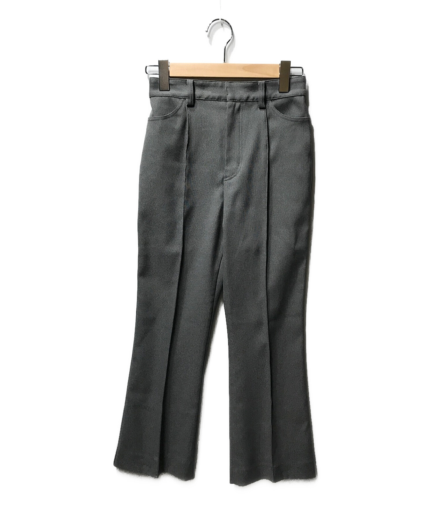 中古・古着通販】CLANE (クラネ) CENTER LINE BOOT CUT PANTS グレー