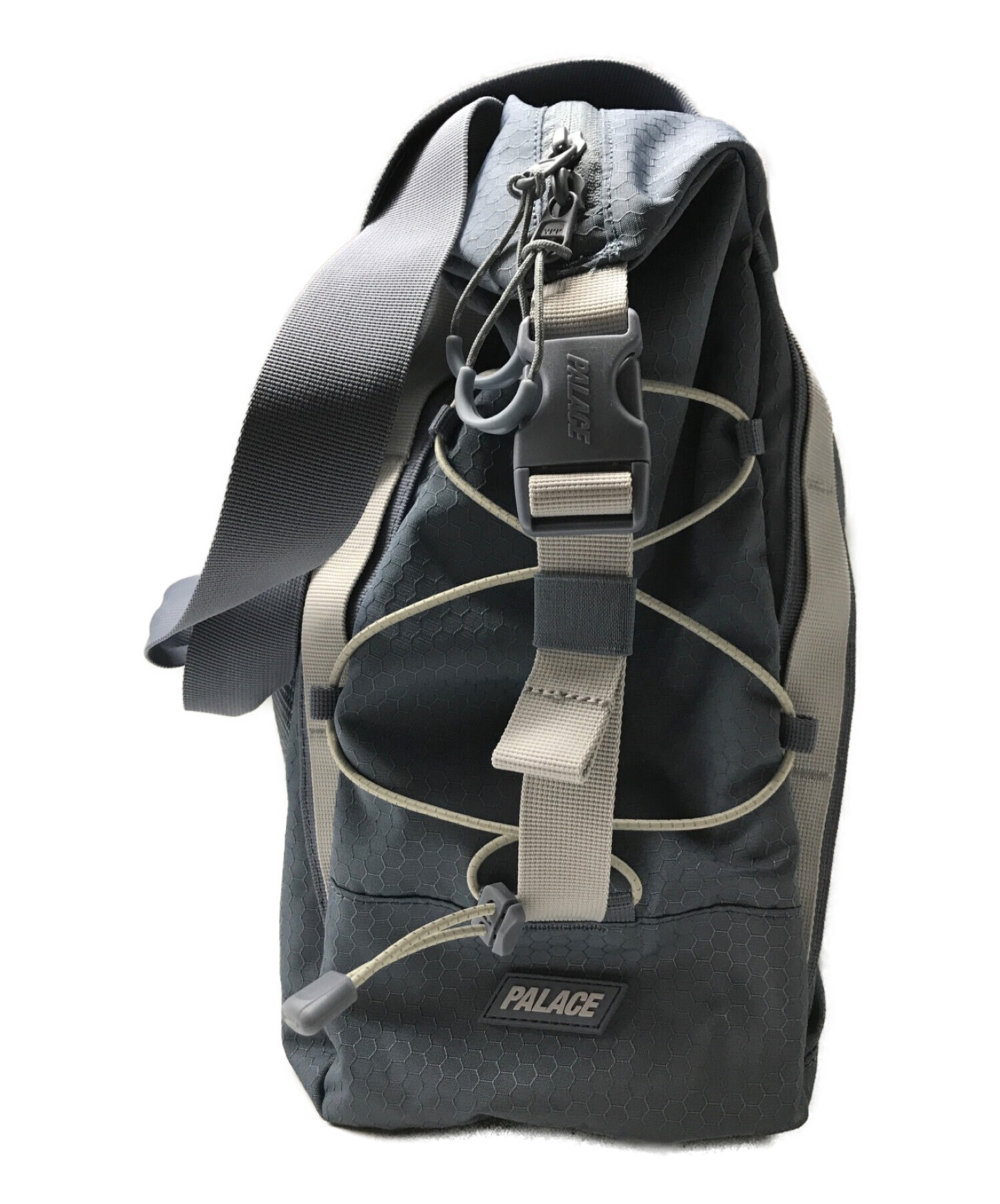 PALACE (パレス) Cordura Eco Hex Ripstop Shoulder Bag  コーデュラエコヘックスリップストップショルダーバッグ グレー