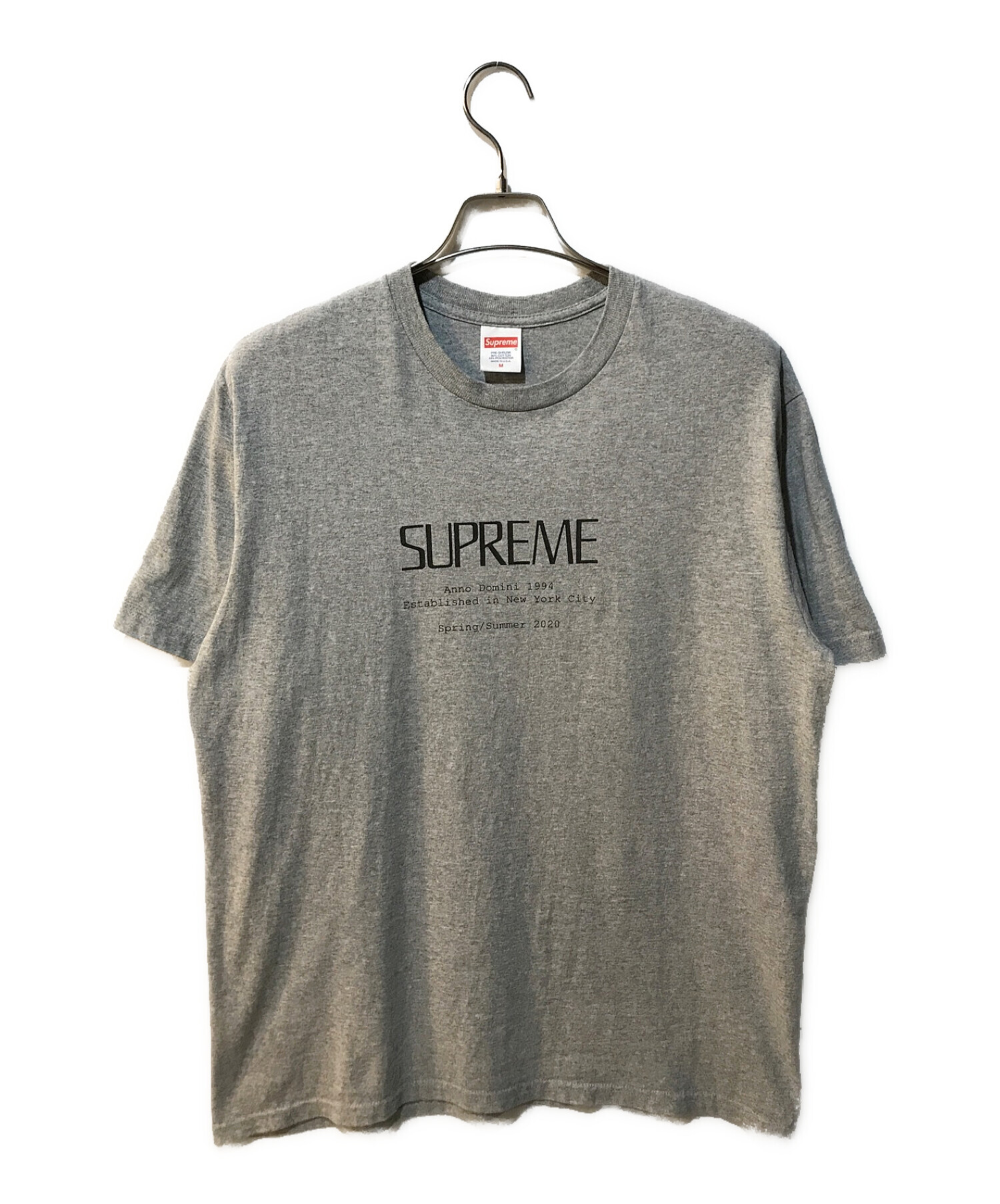 安い得価supreme anno domini tee 黒 Black Mサイズ Tシャツ/カットソー(半袖/袖なし)