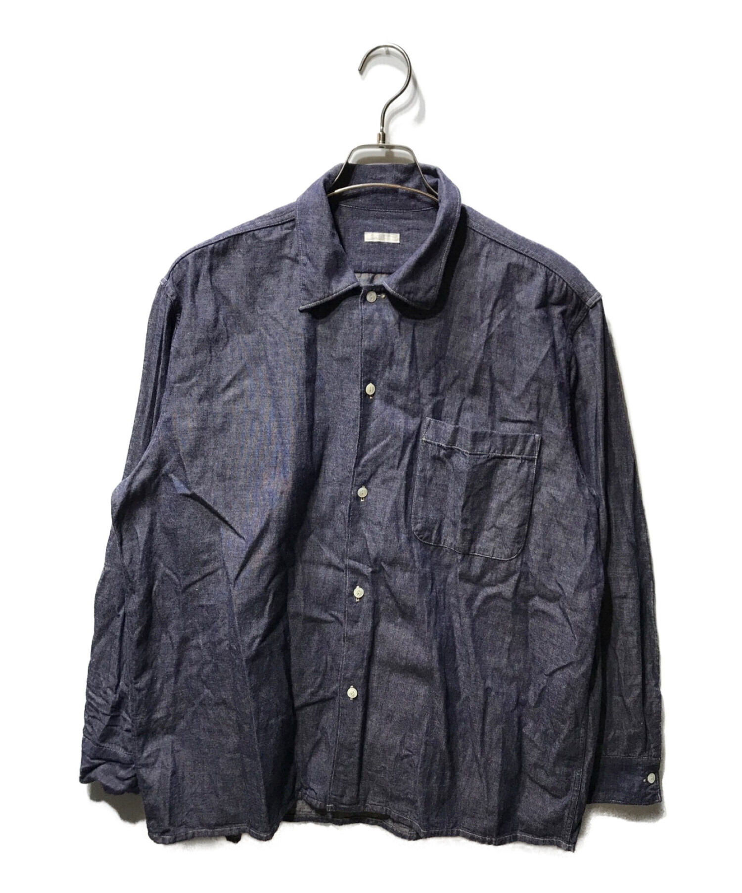 COMOLI (コモリ) パープルダンガリーシャツ Q03-02005 ブルー サイズ:2