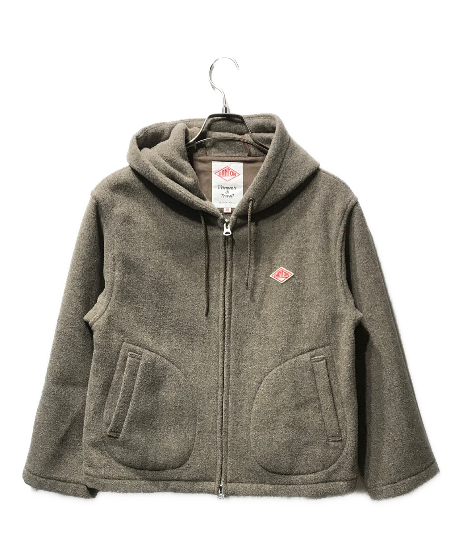 中古・古着通販】DANTON (ダントン) WOOL LIGHT PILE HOODED JACKET