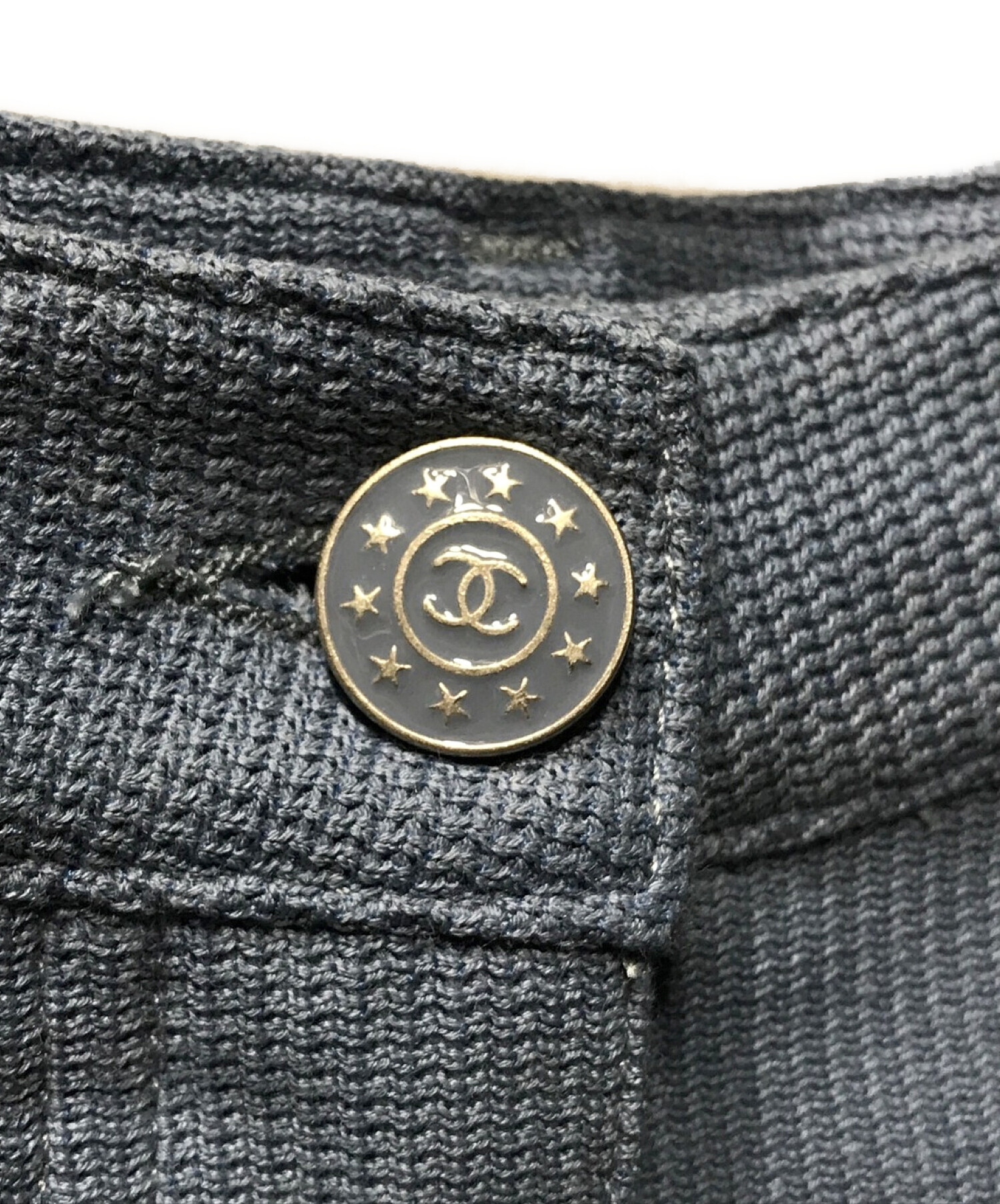 中古・古着通販】CHANEL (シャネル) コットンパンツ AY054 ブルー