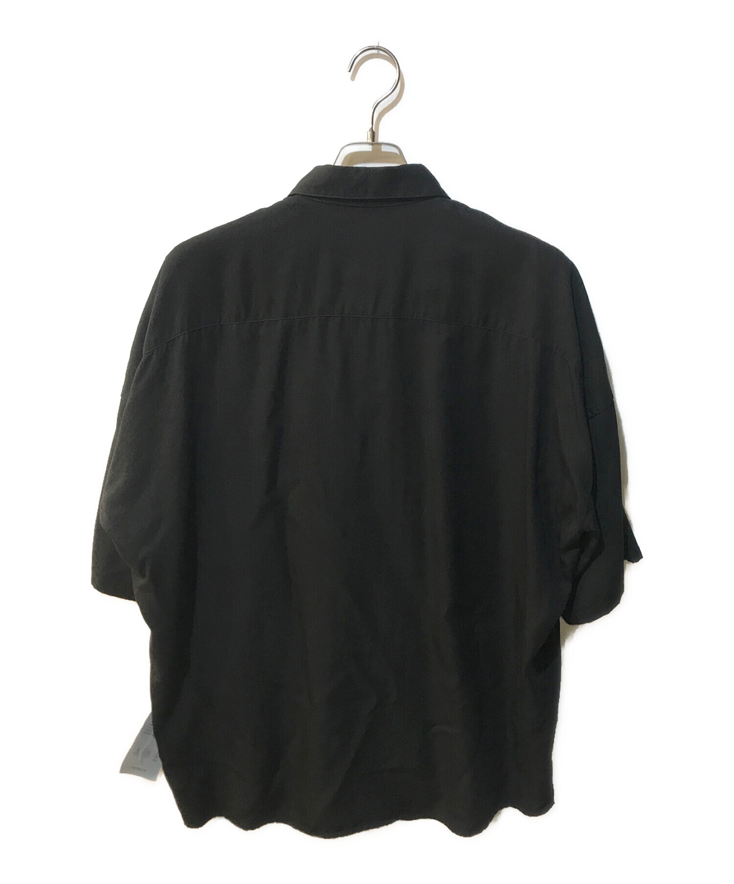 SHAREEF (シャリーフ) フラワー刺繍半袖シャツ ブラック サイズ:1