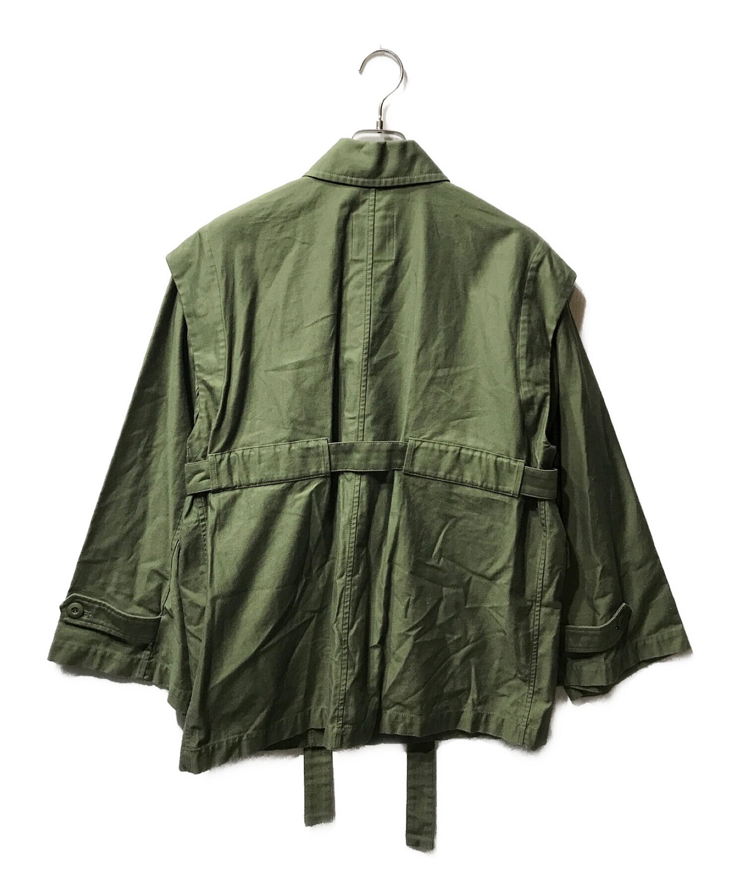 CLANE (クラネ) 2WAY MILITARY JACKET グリーン サイズ:2