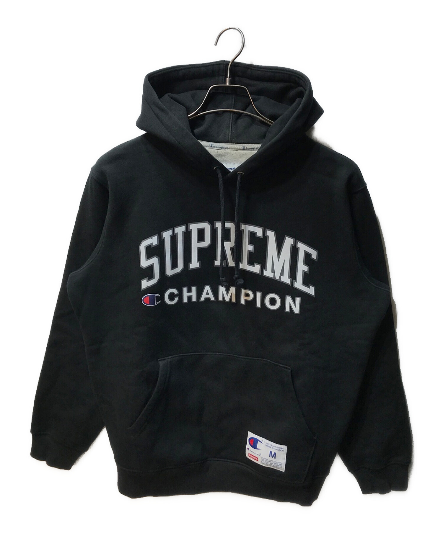 Supreme (シュプリーム) Champion (チャンピオン) 17SS Hooded Sweatshirt ブラック サイズ:Ｍ