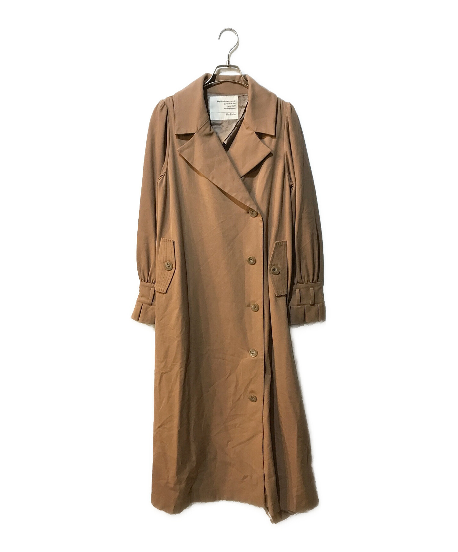 Her lip to☆Belted Dress Trench Coat - lapbm.org