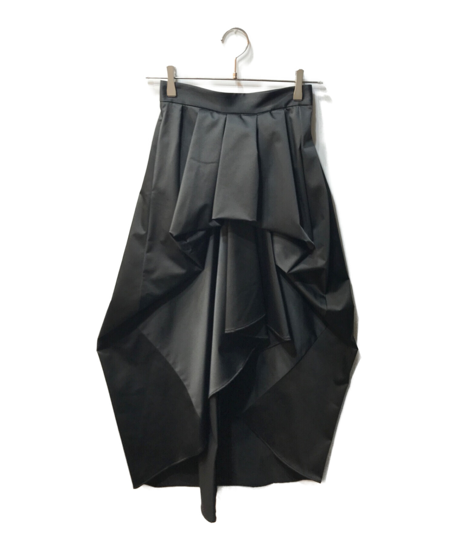 Louren (ローレン) design taffeta skirt　lo233-13 ブラック サイズ:S
