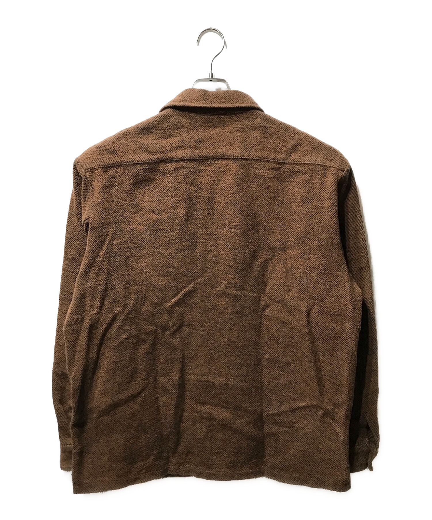 SUPREME (シュプリーム) brushed flannel twill shirt 22AW ブラウン サイズ:L