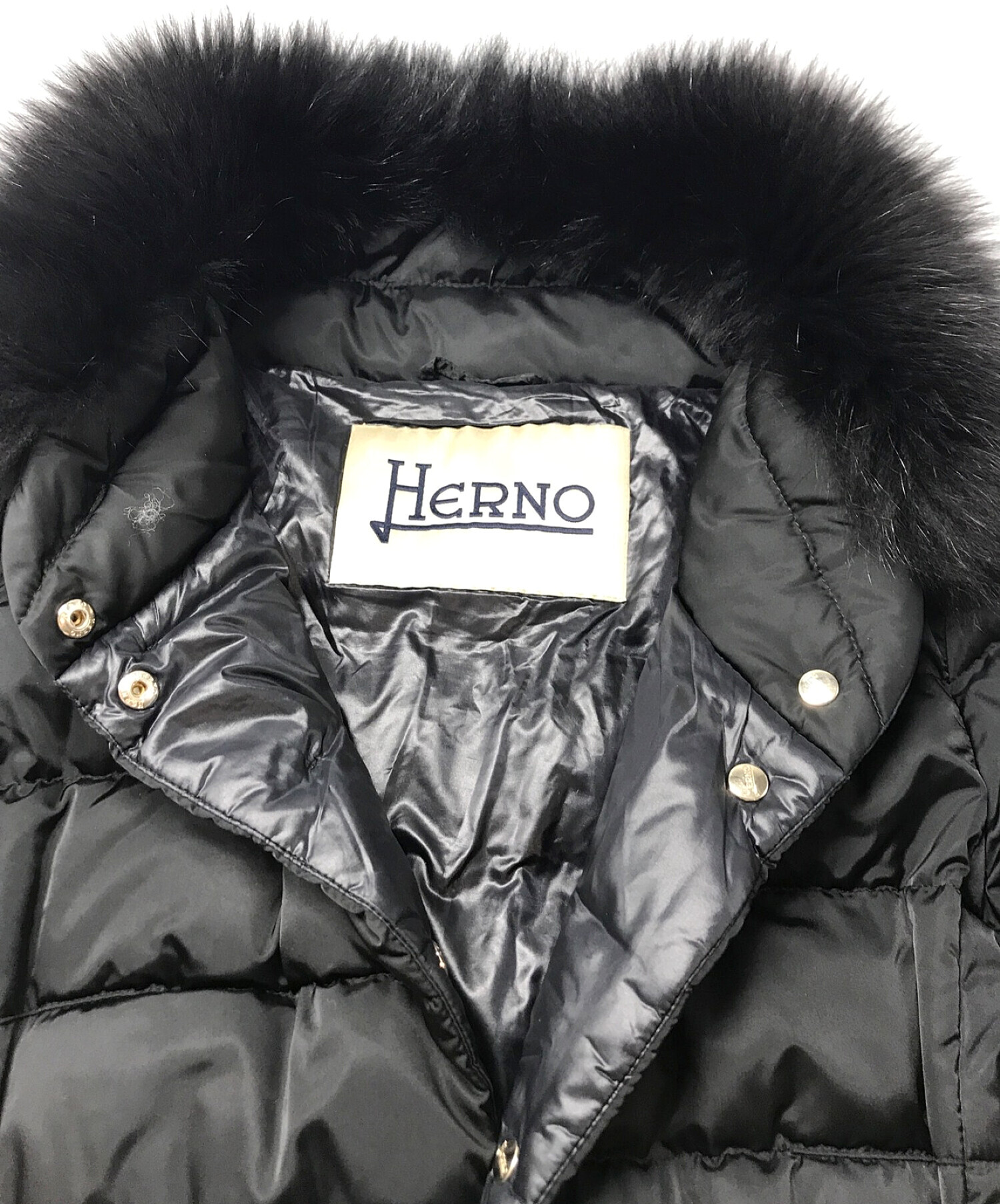 中古・古着通販】HERNO (ヘルノ) POLAR TECH ダウンコート ブラック サイズ:40｜ブランド・古着通販 トレファク公式【TREFAC  FASHION】スマホサイト