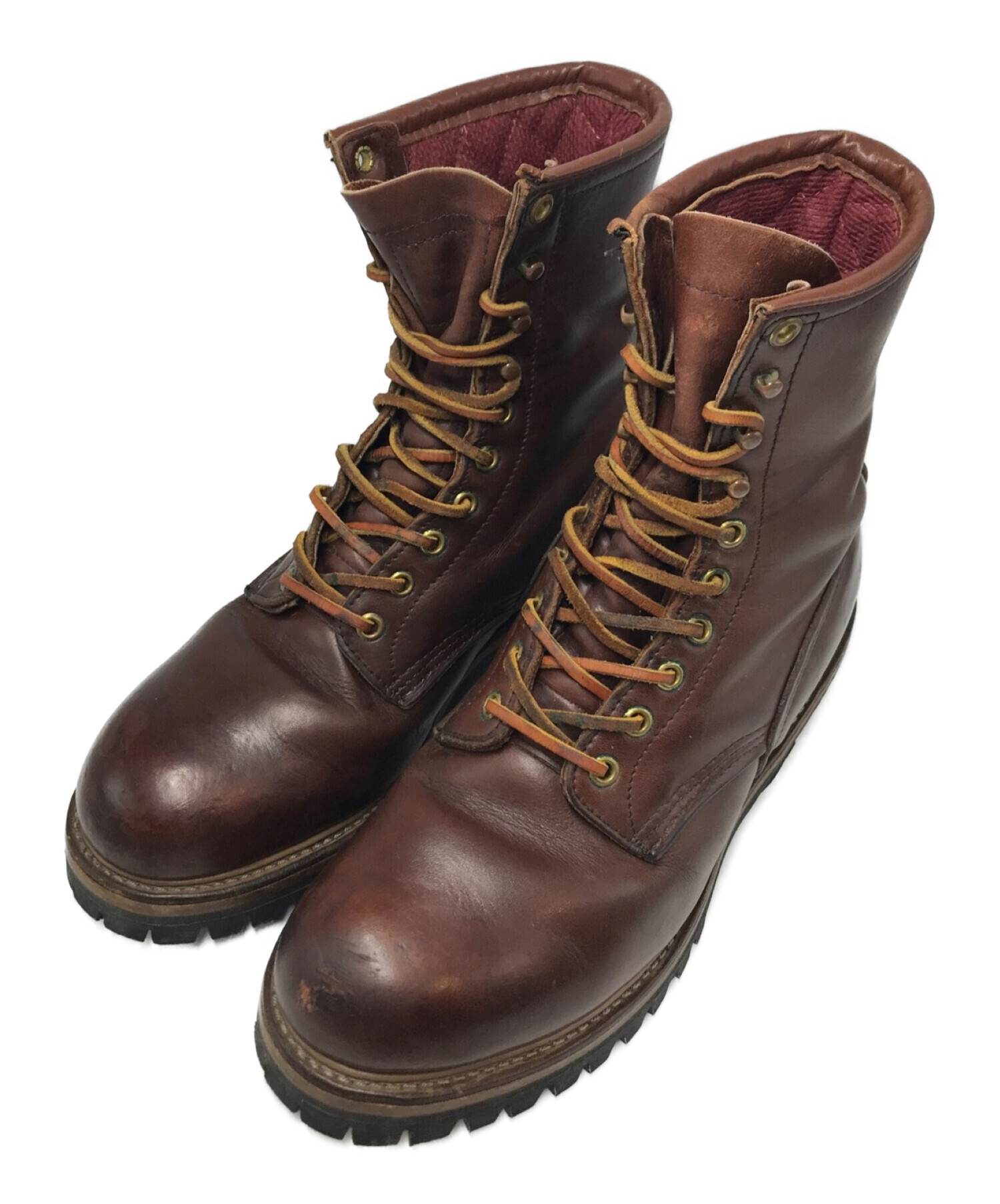 RED WING (レッドウィング) ロガーブーツ ANSI Z41 PT91 ブラウン サイズ:71/2D