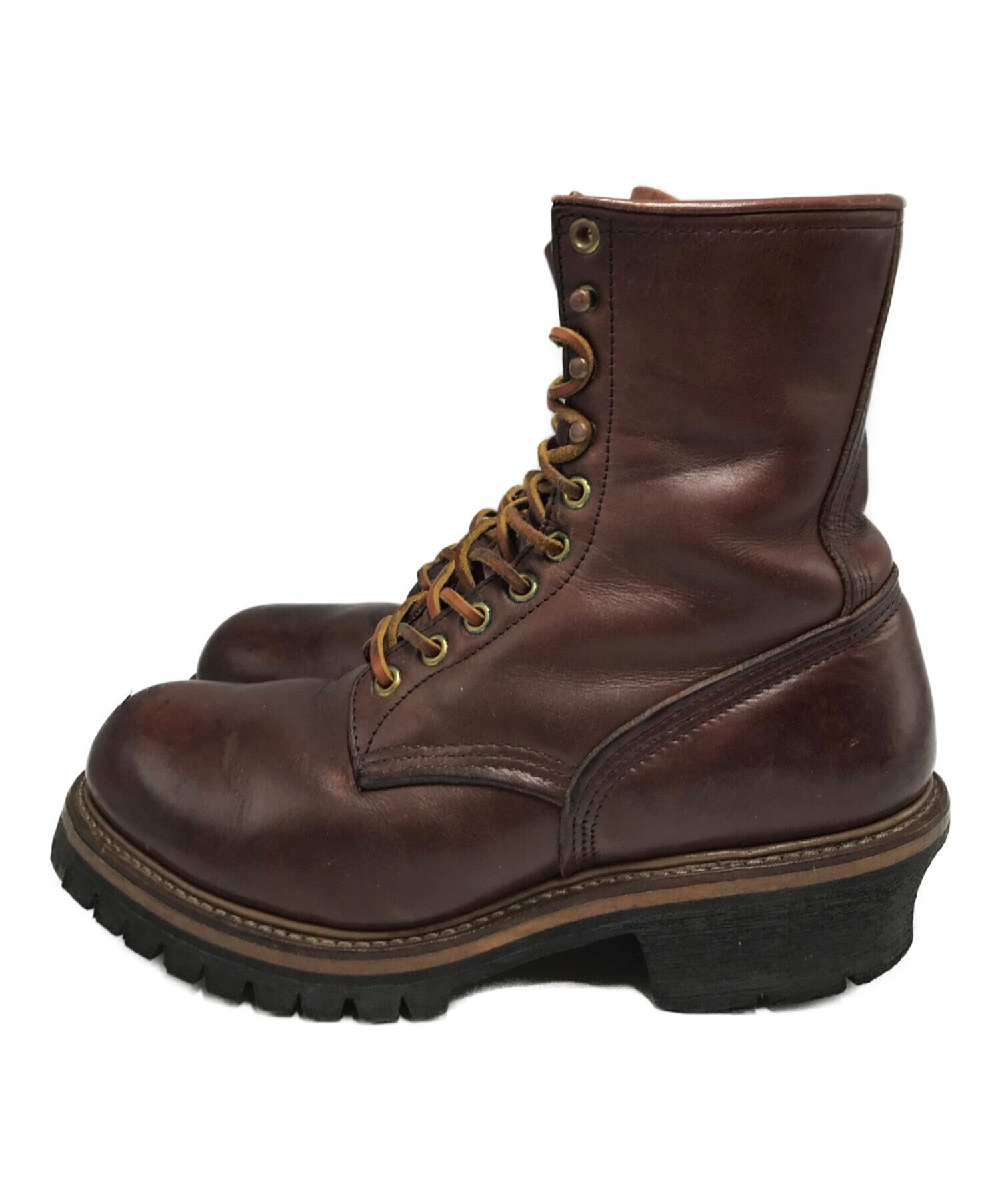 RED WING (レッドウィング) ロガーブーツ ANSI Z41 PT91 ブラウン サイズ:71/2D