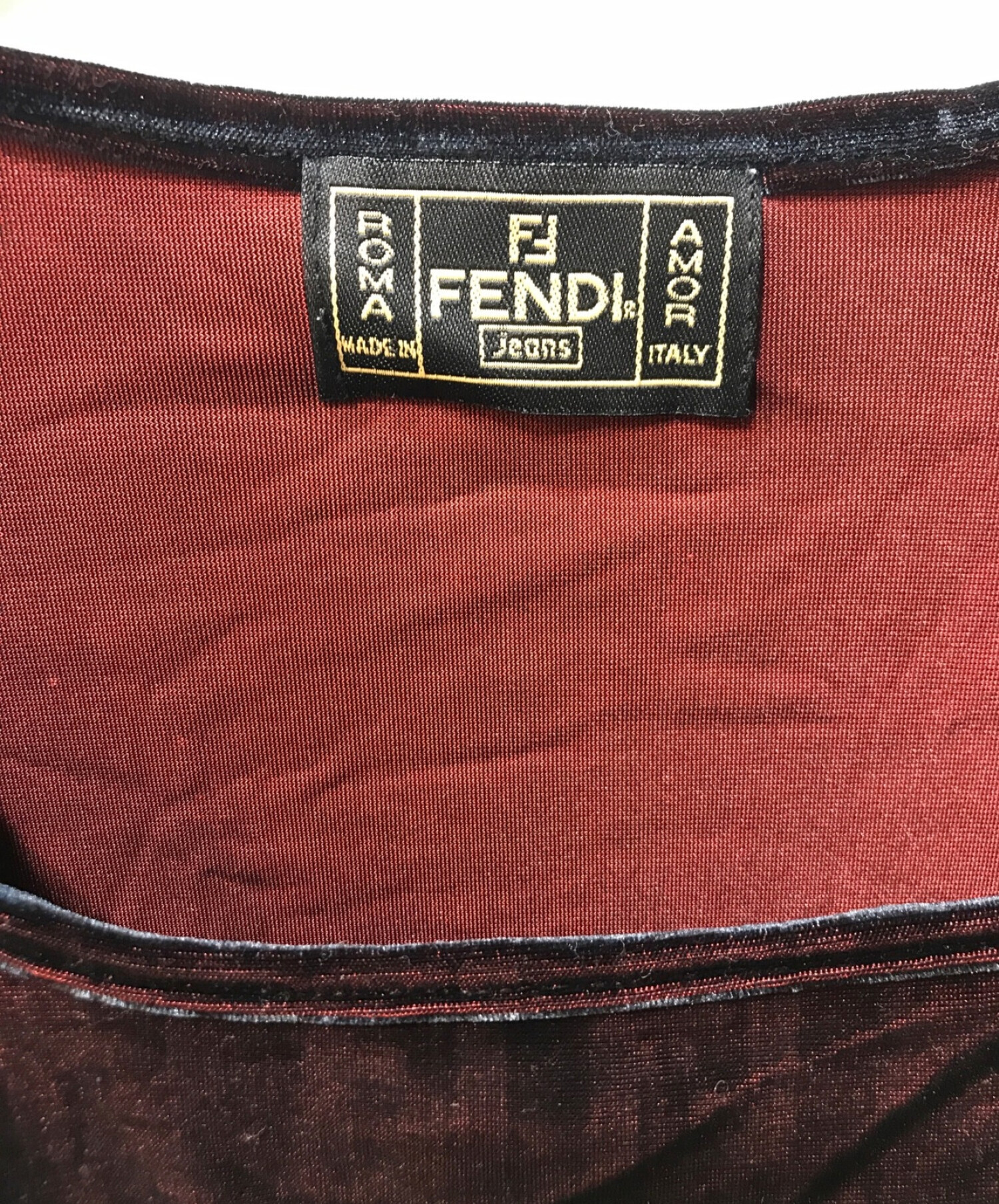 中古・古着通販】FENDI JEANS (フェンディ ジーンズ) ズッカ柄ベロア