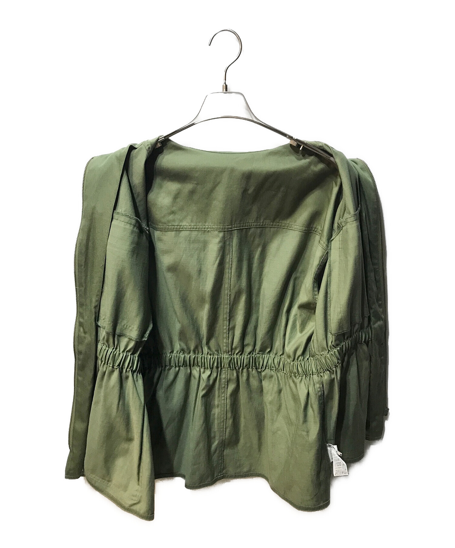 SHENERY (シーナリー) ウエストドロストテンセルシャツジャケット グリーン サイズ:F