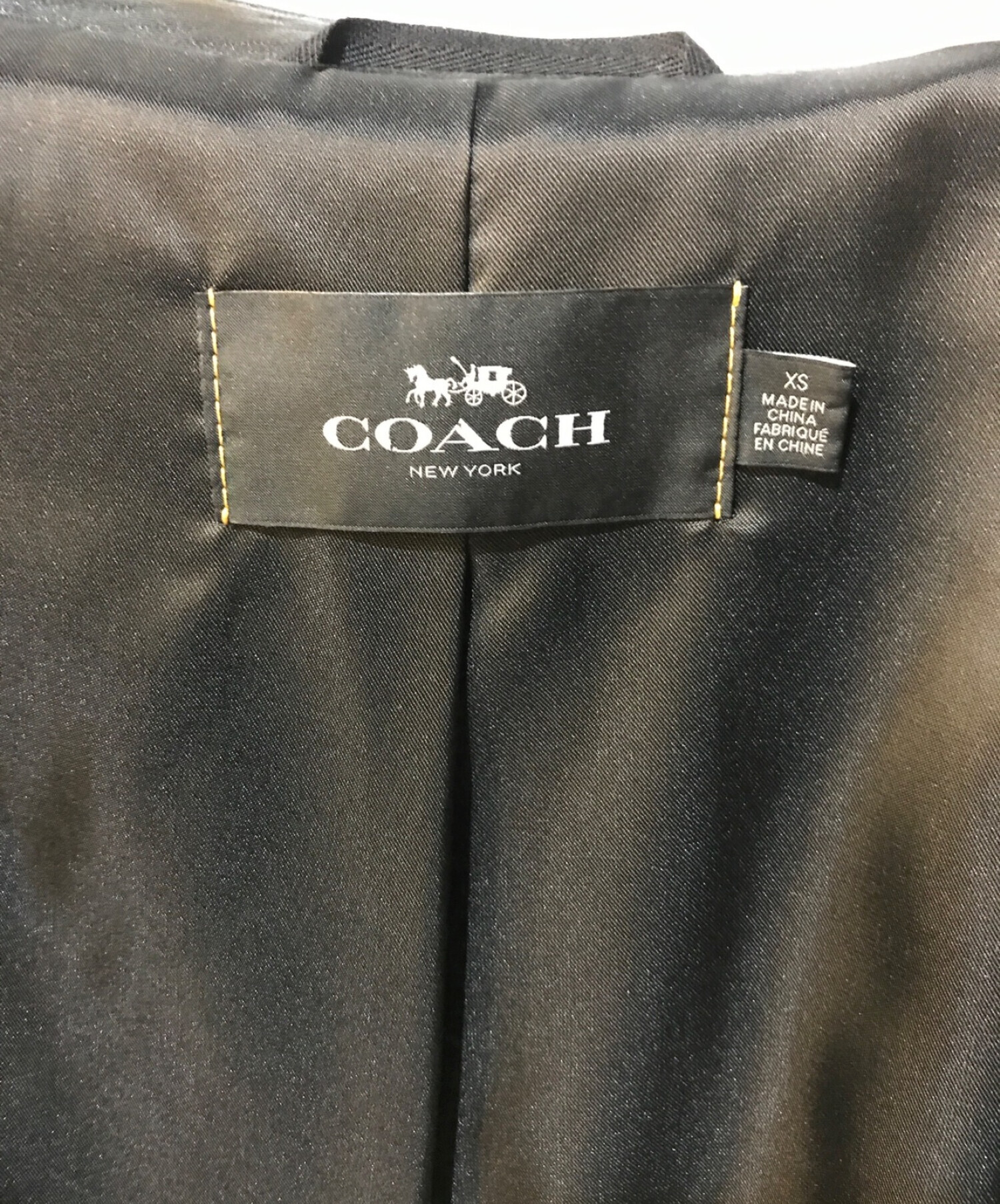 中古・古着通販】COACH (コーチ) シングルライダースジャケット