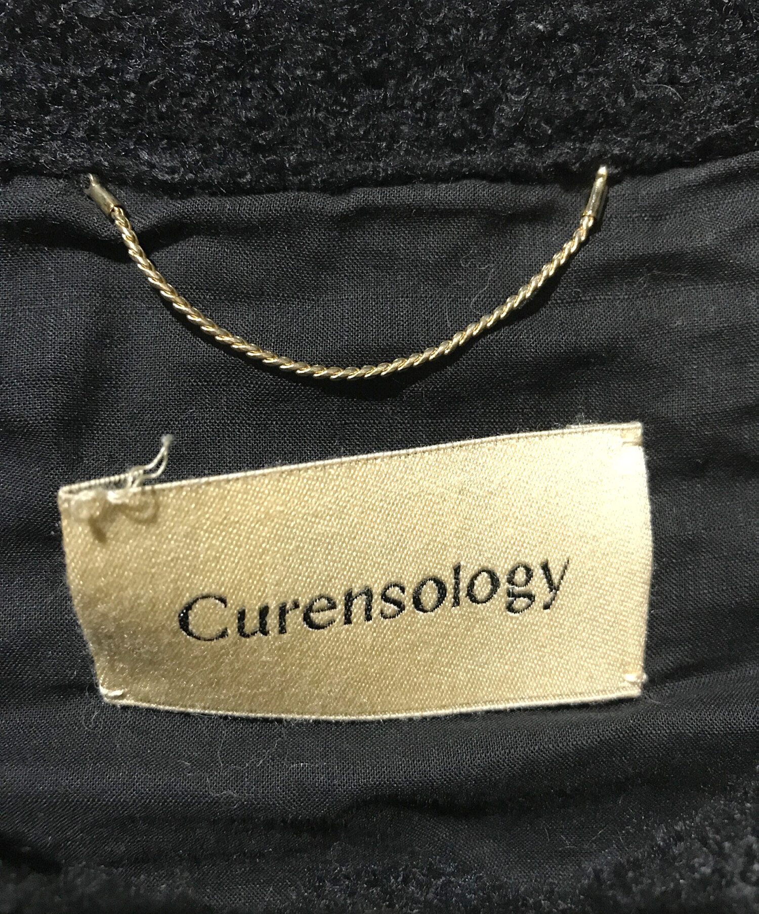 中古・古着通販】Curensology (カレンソロジー) レリーフジャガードカーディガン ブラック サイズ:Free｜ブランド・古着通販  トレファク公式【TREFAC FASHION】スマホサイト