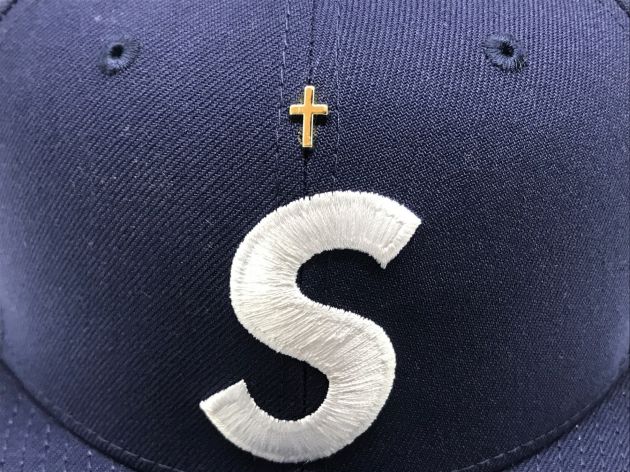 SUPREME (シュプリーム) New Era (ニューエラ) Gold Cross S Logo New Era 24SS ネイビー