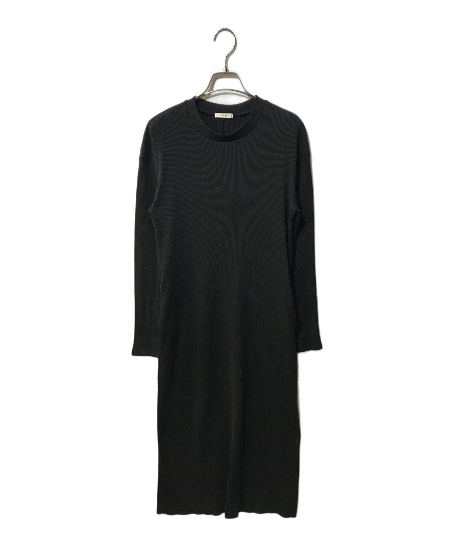 CLANE (クラネ) MAXI RIB ONE PIECE　16112-5061 ブラック サイズ:2