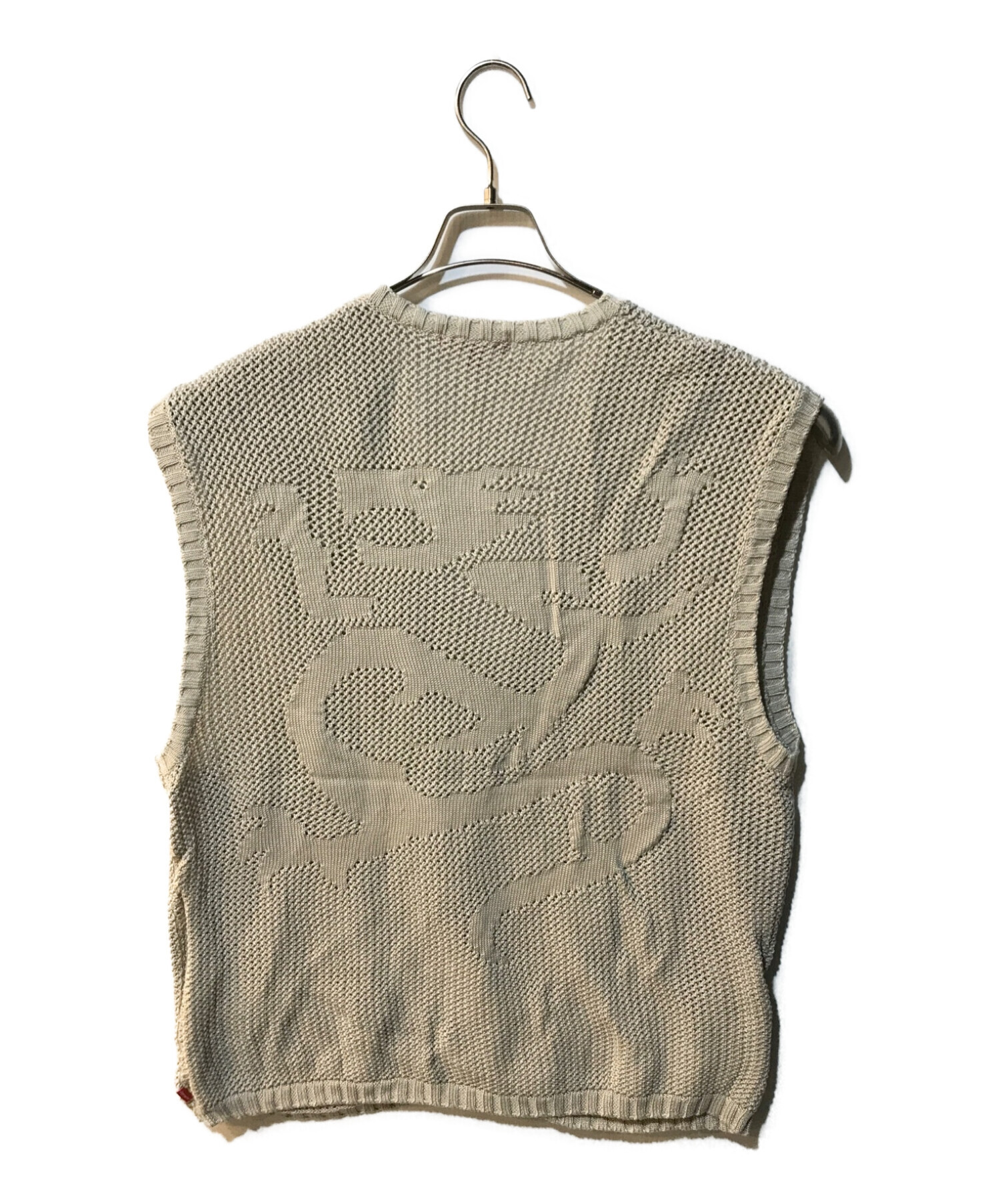 Supreme (シュプリーム) Dragon Zip Up Sweater Vest　23SS グレー サイズ:Ｌ