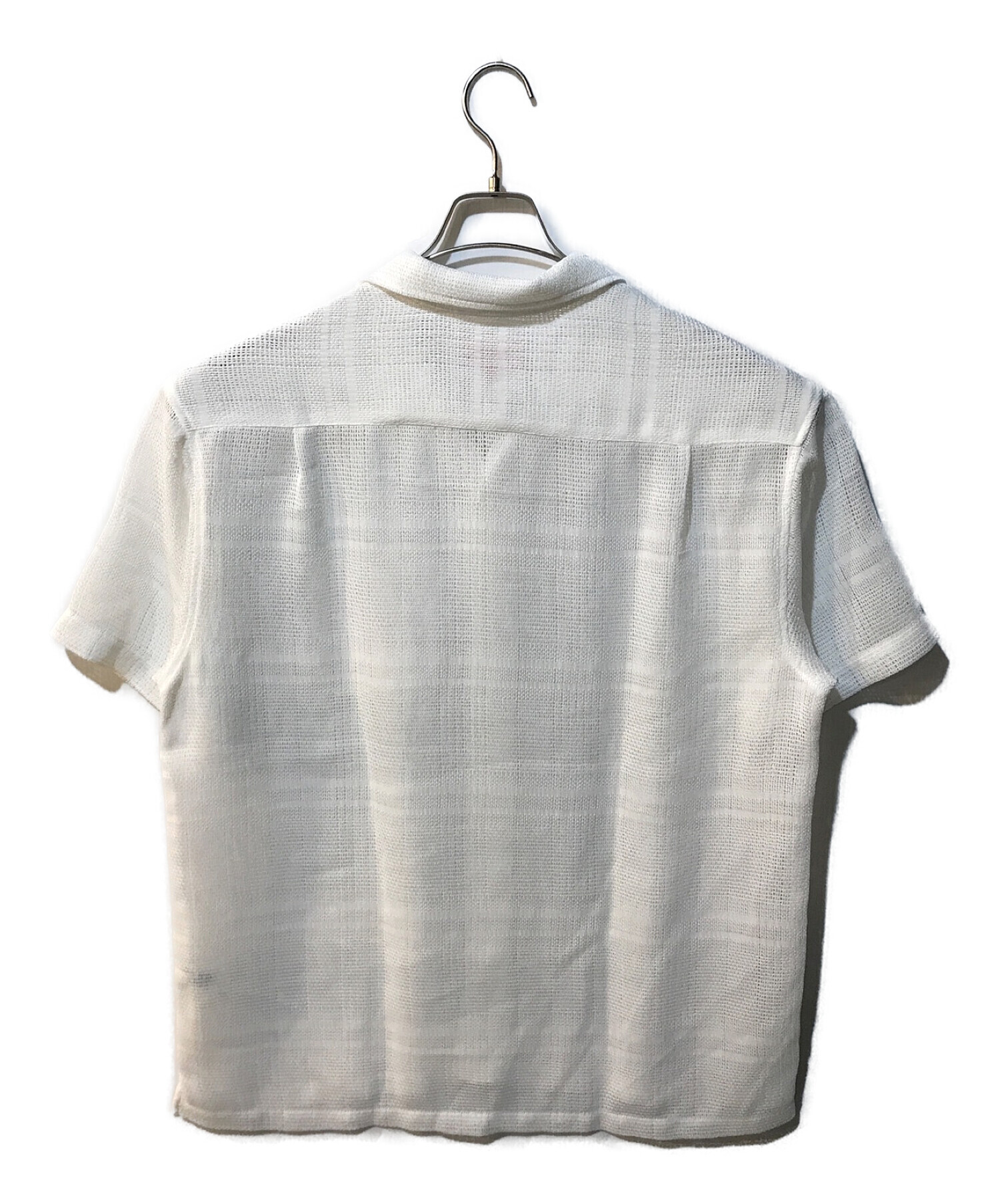 中古・古着通販】SUPREME (シュプリーム) Mesh Stripe S/S Shirt 23SS ホワイト サイズ:Ｌ｜ブランド・古着通販  トレファク公式【TREFAC FASHION】スマホサイト
