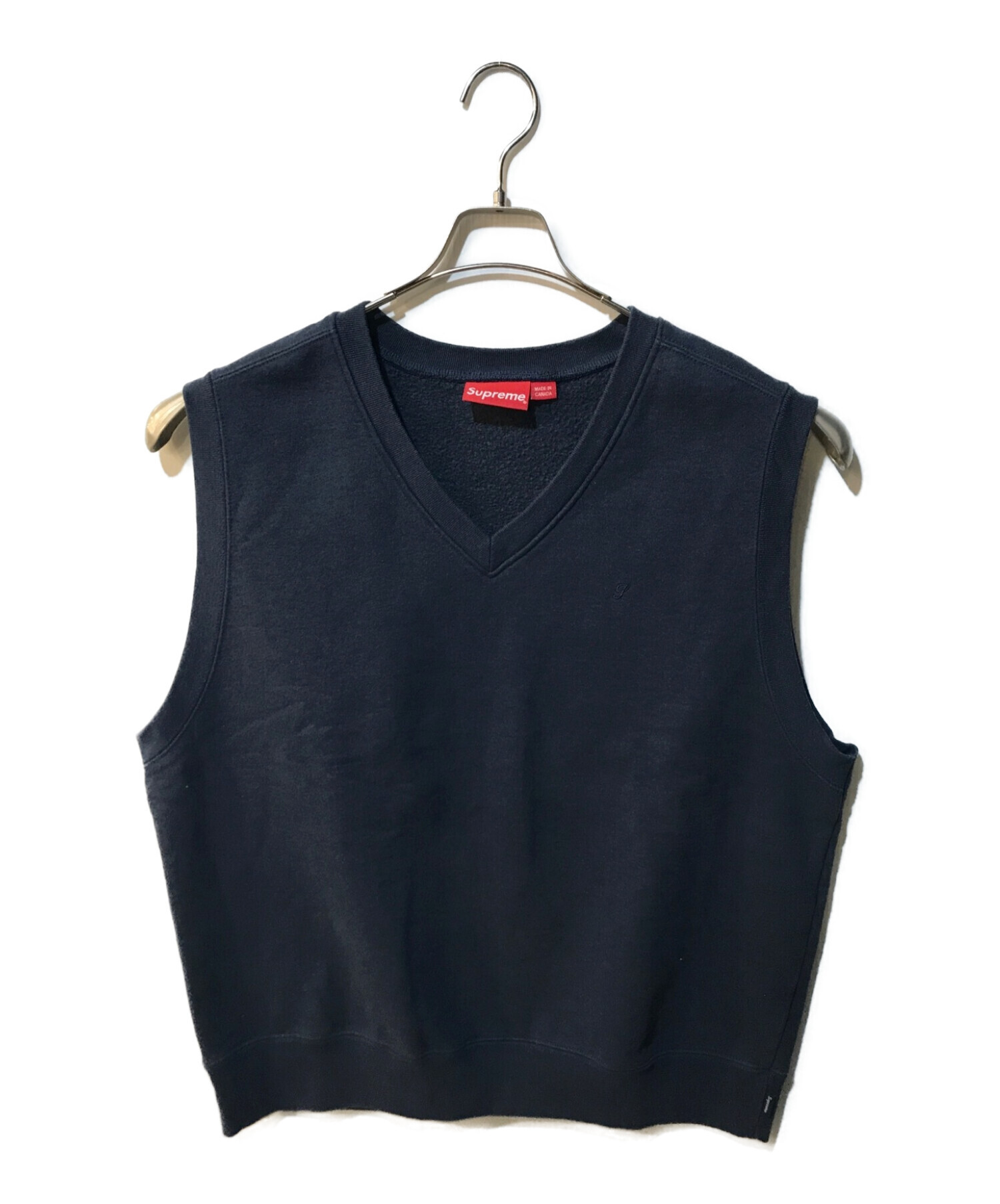 Supreme (シュプリーム) Sweat Shirt Vest　23SS ネイビー サイズ:Ｍ