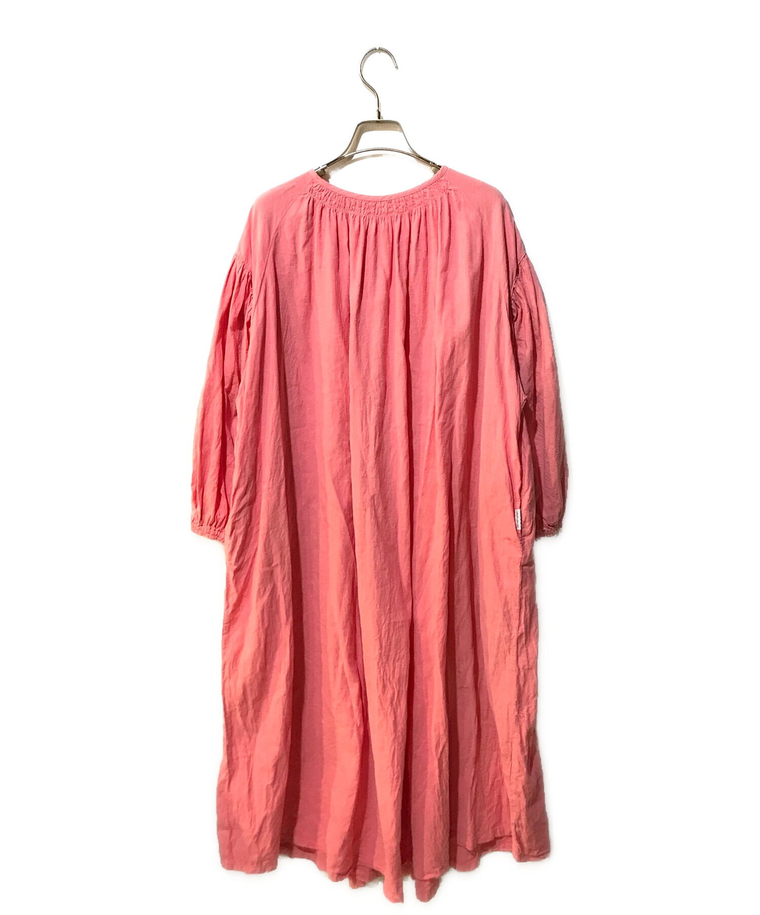 nest Robe (ネストローブ) 近江晒しメニーギャザードレス 01241-1475 ピンク サイズ:Free
