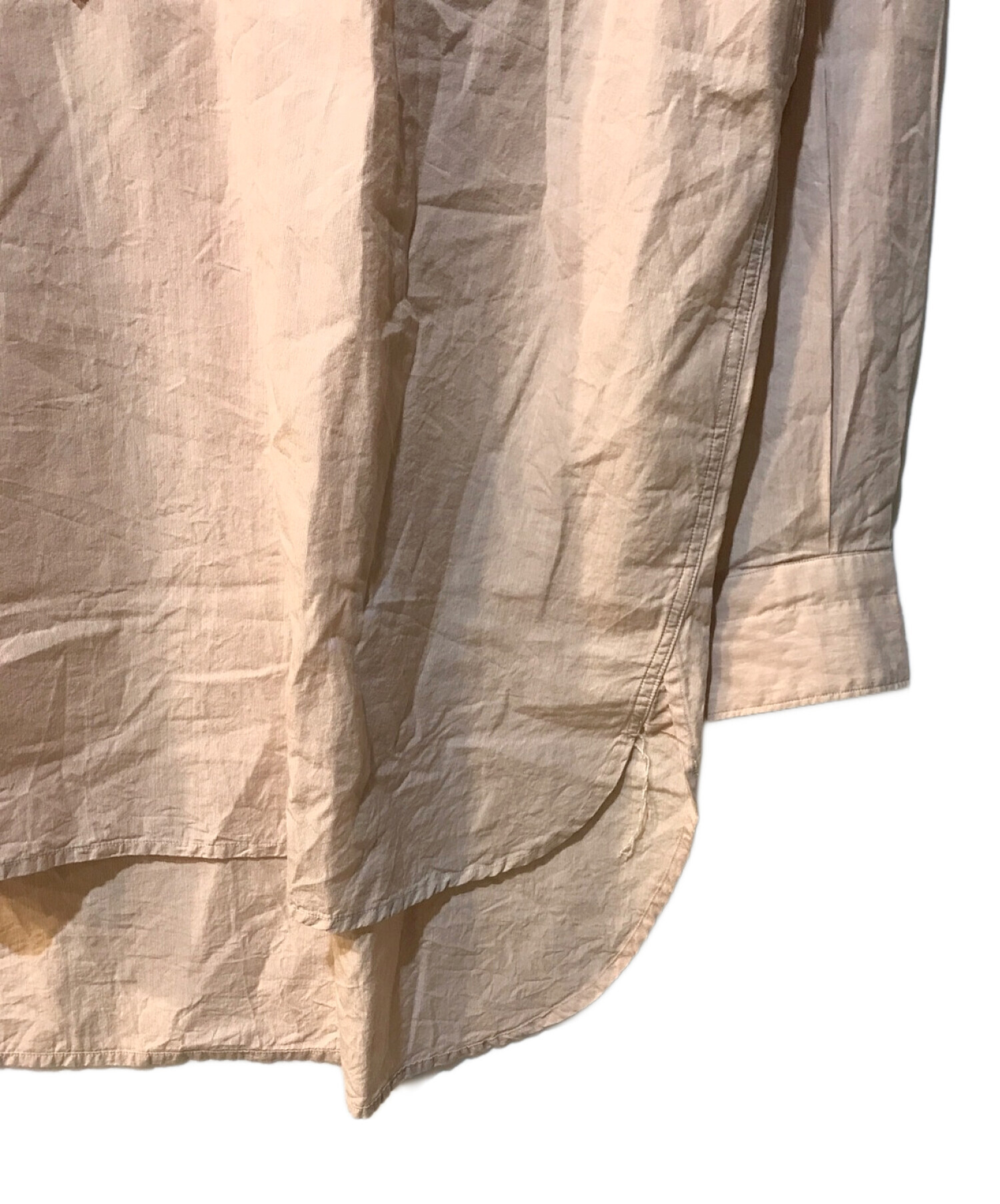 COMOLI (コモリ) プルオーバー カーゴシャツ T01-02005 ピンク サイズ:2
