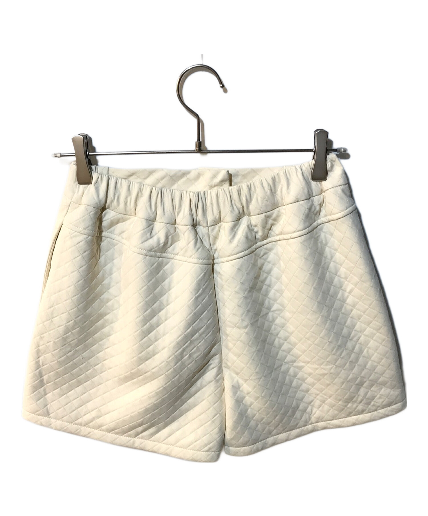 HER LIP TO (ハーリップトゥ) Quilted Flare Bell Shorts 1234303126 アイボリー サイズ:M 未使用品
