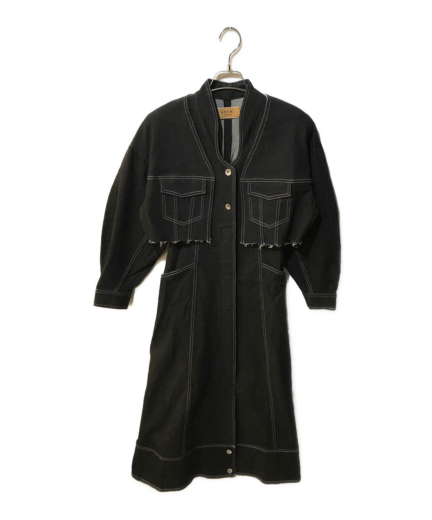 Ameri (アメリ) UND 3WAY DENIM DRESS 02220520700 ブラック サイズ:s