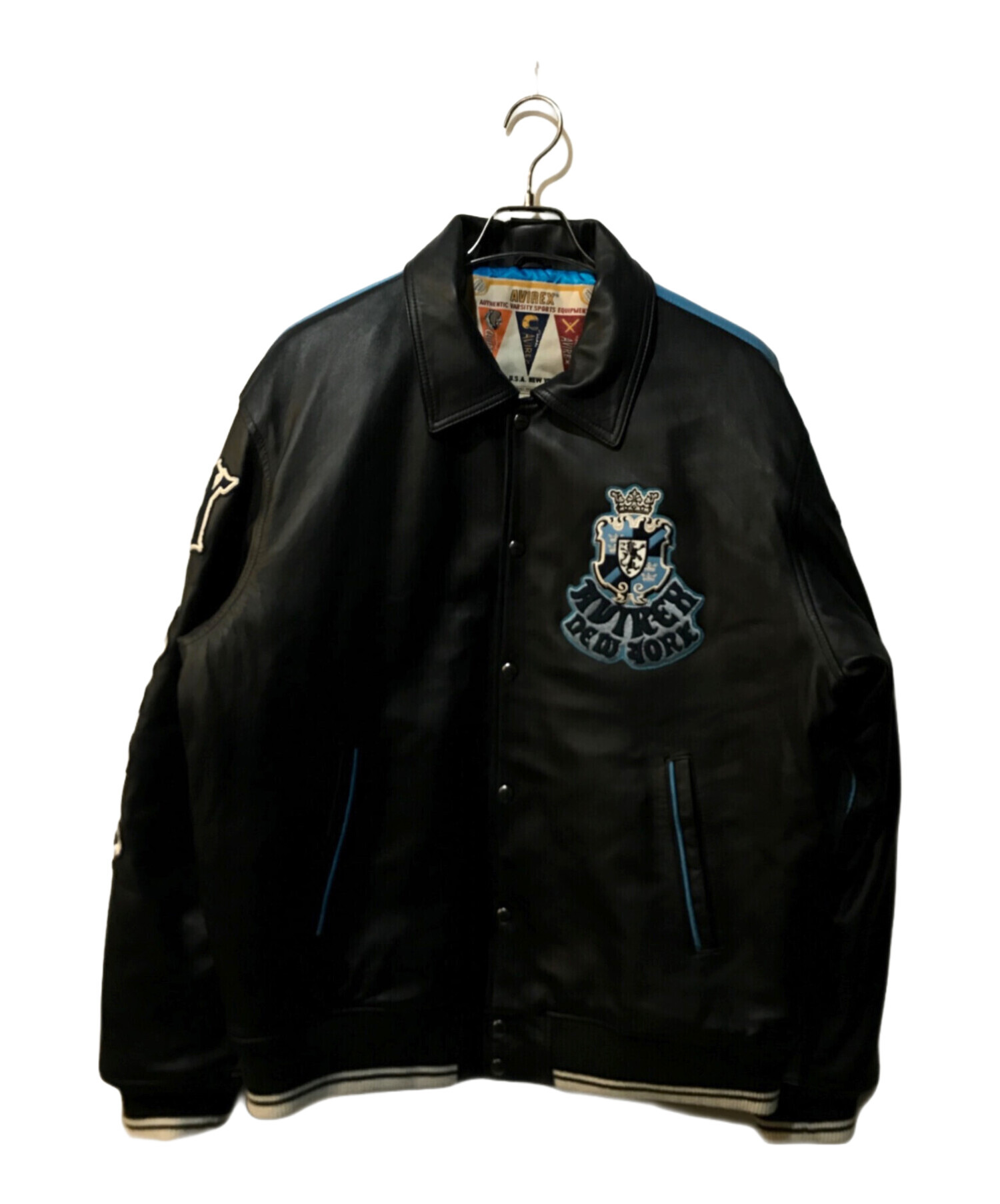 中古・古着通販】AVIREX (アヴィレックス) LION 2TONE VARSITY JACKET ブルー サイズ:XL｜ブランド・古着通販  トレファク公式【TREFAC FASHION】スマホサイト