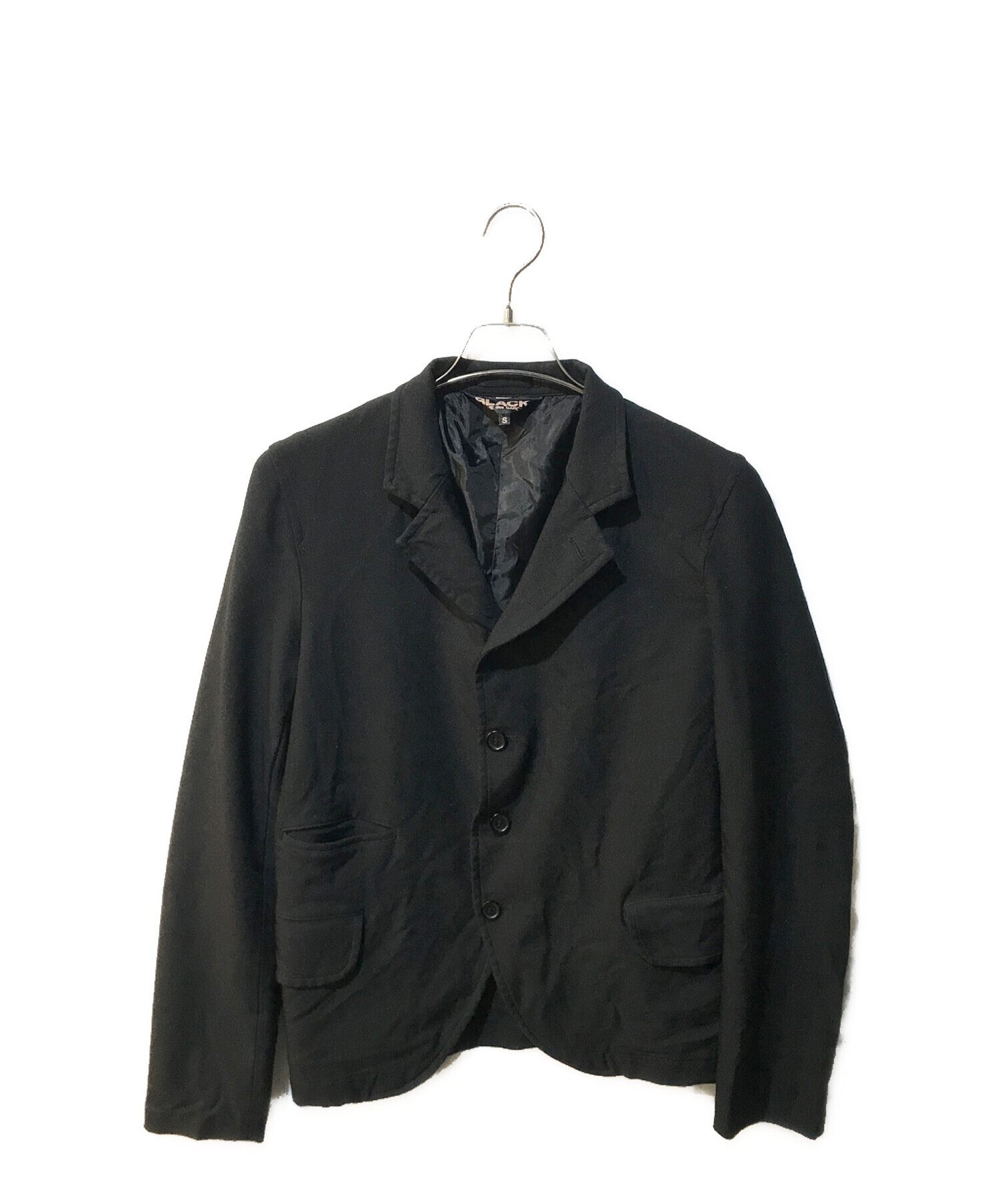 中古・古着通販】BLACK COMME des GARCONS (ブラック コムデギャルソン) テーラードジャケット ブラック サイズ:Ｓ｜ブランド・ 古着通販 トレファク公式【TREFAC FASHION】スマホサイト