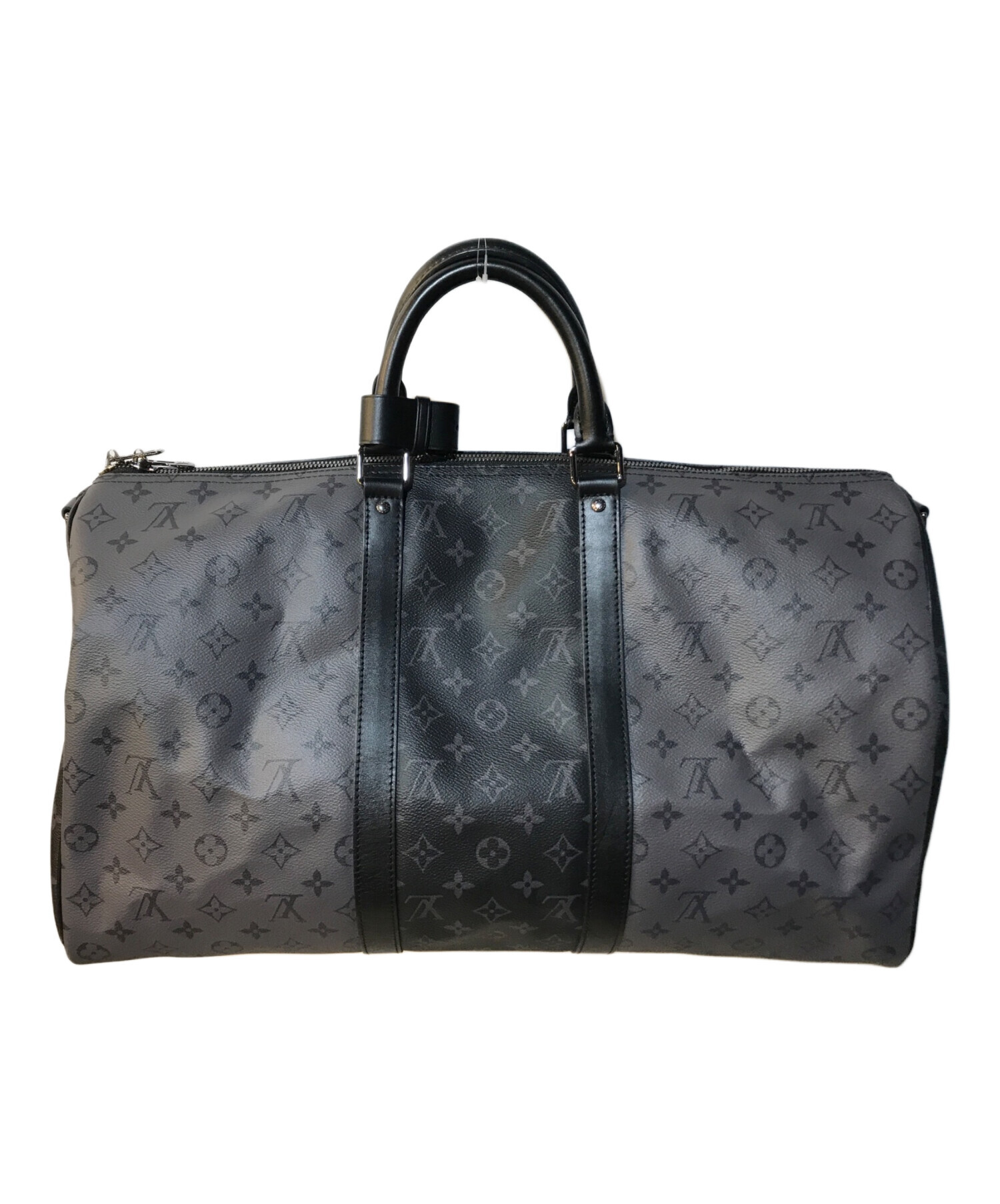 中古・古着通販】LOUIS VUITTON (ルイ ヴィトン) キーポル・バンドリエール50 ボストンバッグ ブラック×グレー｜ブランド・古着通販  トレファク公式【TREFAC FASHION】スマホサイト