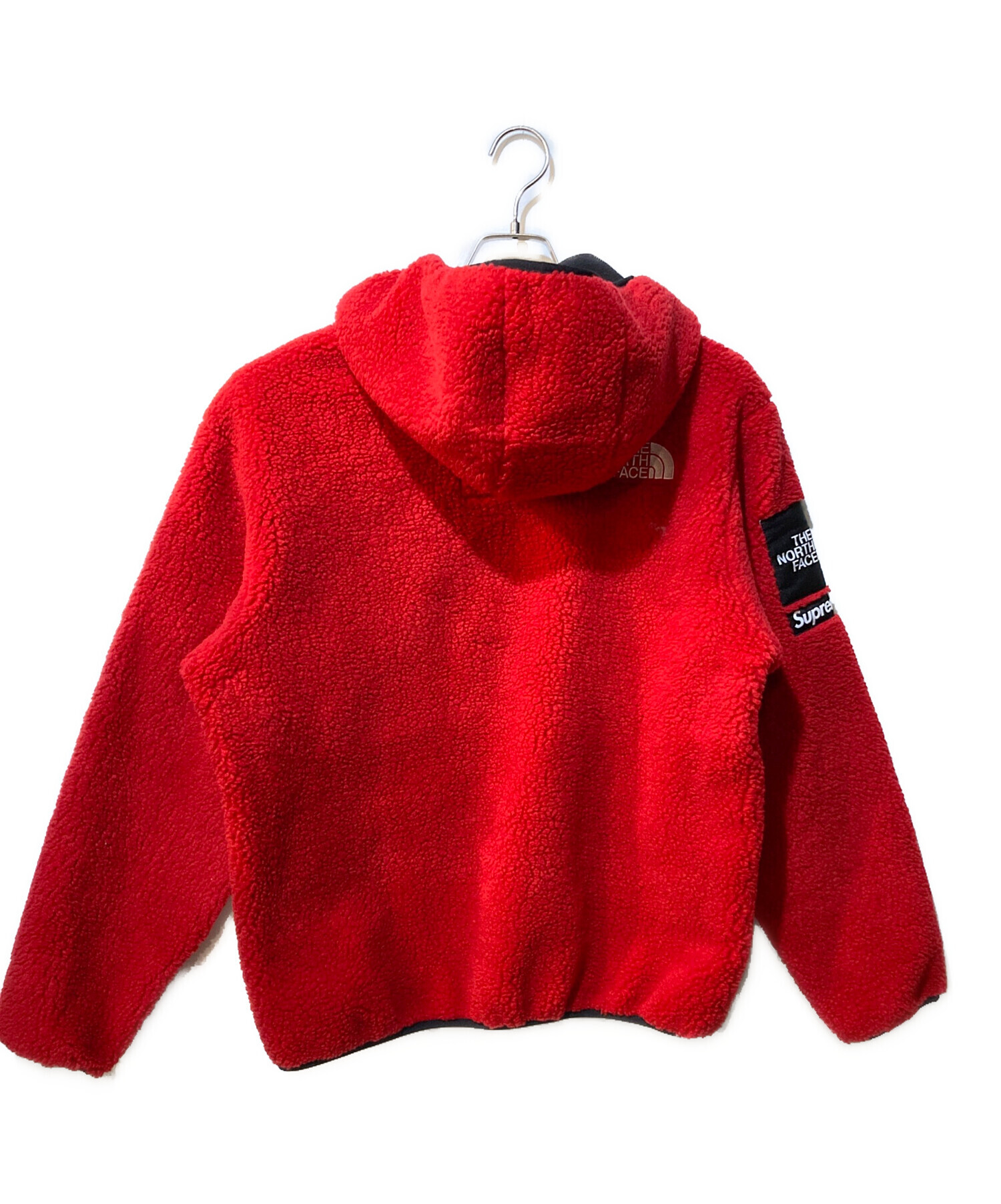 SUPREME (シュプリーム) THE NORTH FACE (ザ ノース フェイス) Logo Hooded Fleece Jacket 20AW  レッド サイズ:Ｍ 未使用品