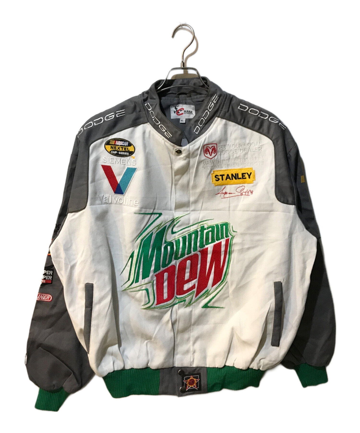 中古・古着通販】CHASE authentics (チェイスオーセンティック) レーシングジャケット ホワイト×グレー  サイズ:XL｜ブランド・古着通販 トレファク公式【TREFAC FASHION】スマホサイト