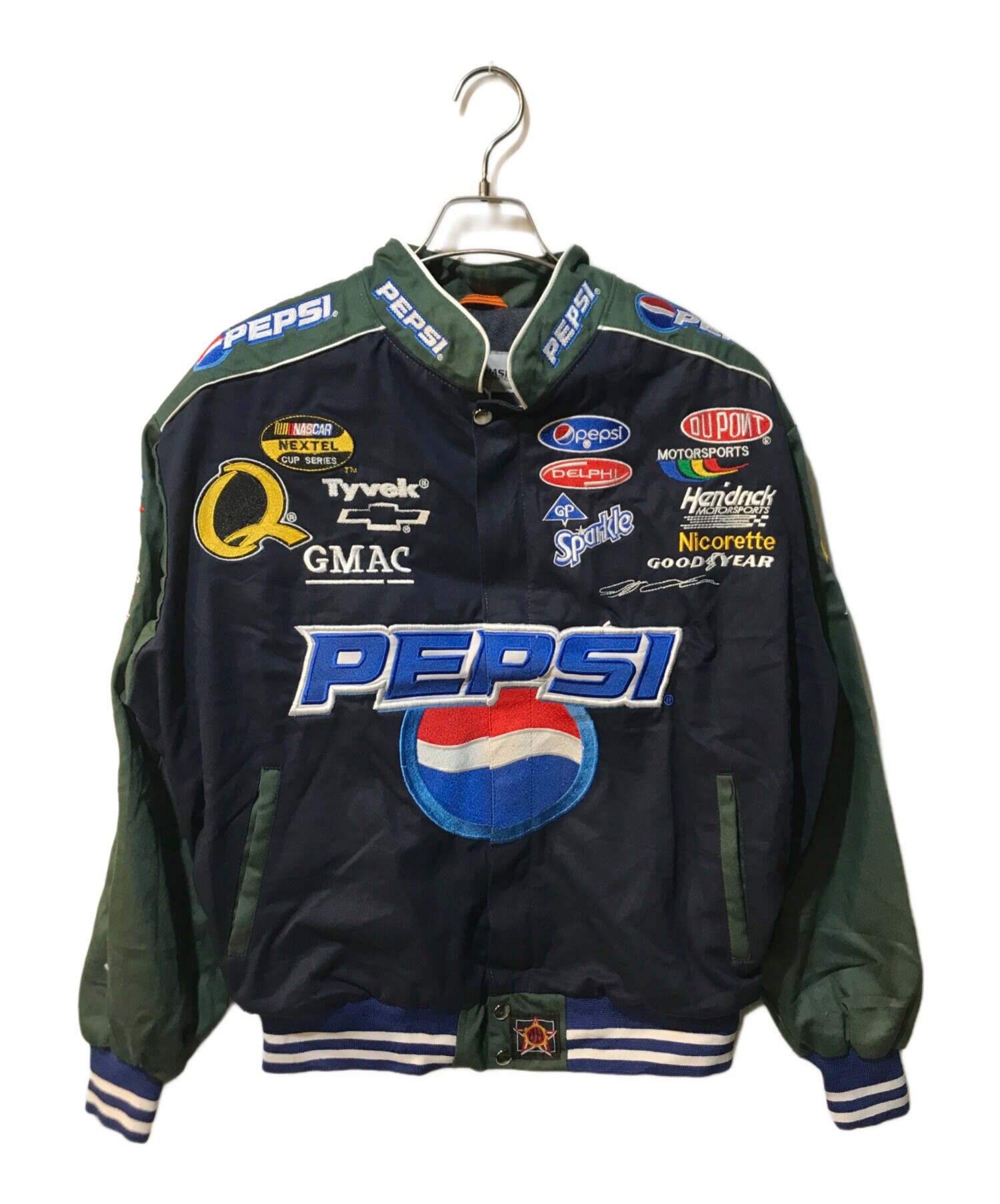 中古・古着通販】CHASE authentics (チェイスオーセンティック) レーシングジャケット ネイビー×グリーン  サイズ:L｜ブランド・古着通販 トレファク公式【TREFAC FASHION】スマホサイト