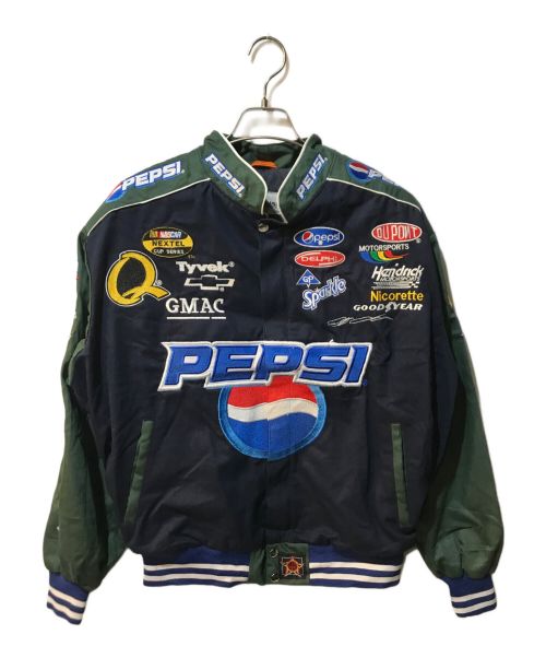 【中古・古着通販】CHASE authentics (チェイスオーセンティック) レーシングジャケット ネイビー×グリーン  サイズ:L｜ブランド・古着通販 トレファク公式【TREFAC FASHION】スマホサイト