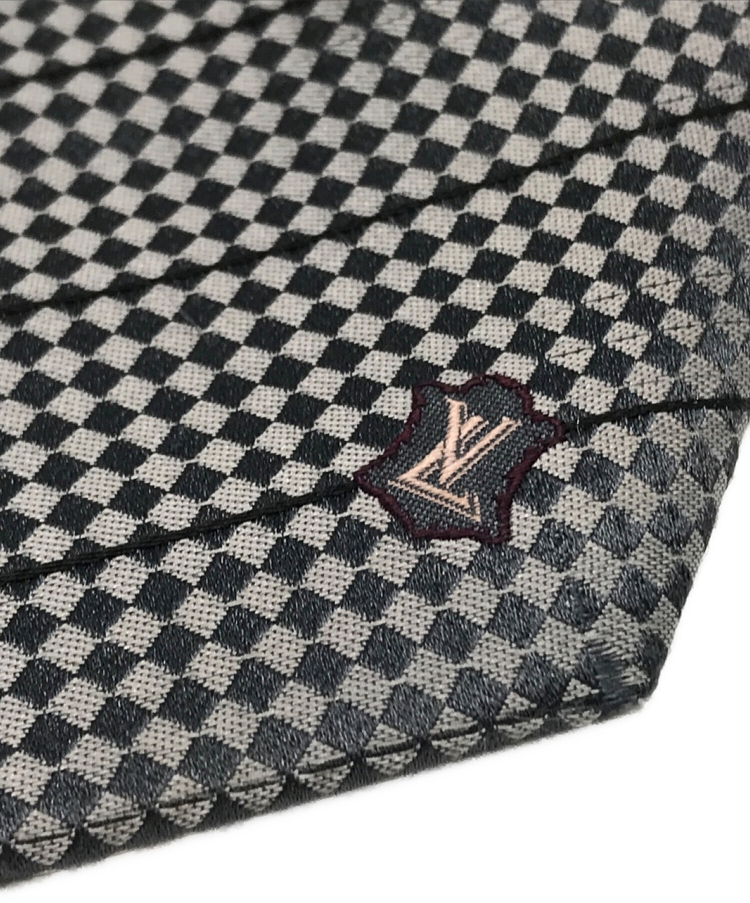 中古・古着通販】LOUIS VUITTON (ルイ ヴィトン) チェック柄シルクネクタイ グレー サイズ:不明｜ブランド・古着通販  トレファク公式【TREFAC FASHION】スマホサイト