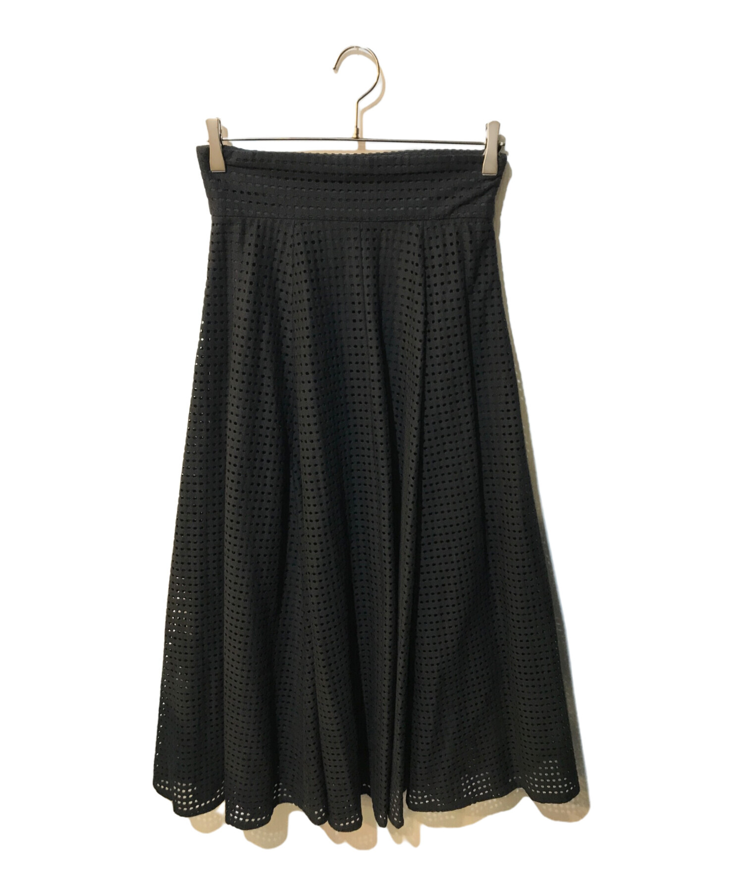 CLANE (クラネ) DOT MESH SKIRT ブラック サイズ:2