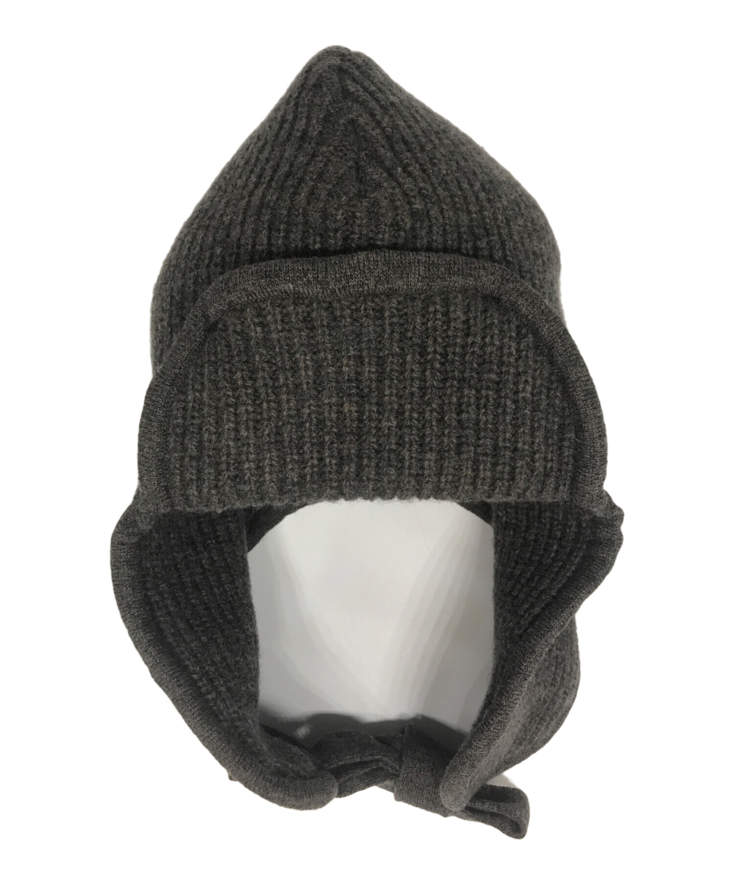 中古・古着通販】FUMIE=TANAKA (フミエタナカ) FT ear cover knit cap グレー｜ブランド・古着通販  トレファク公式【TREFAC FASHION】スマホサイト