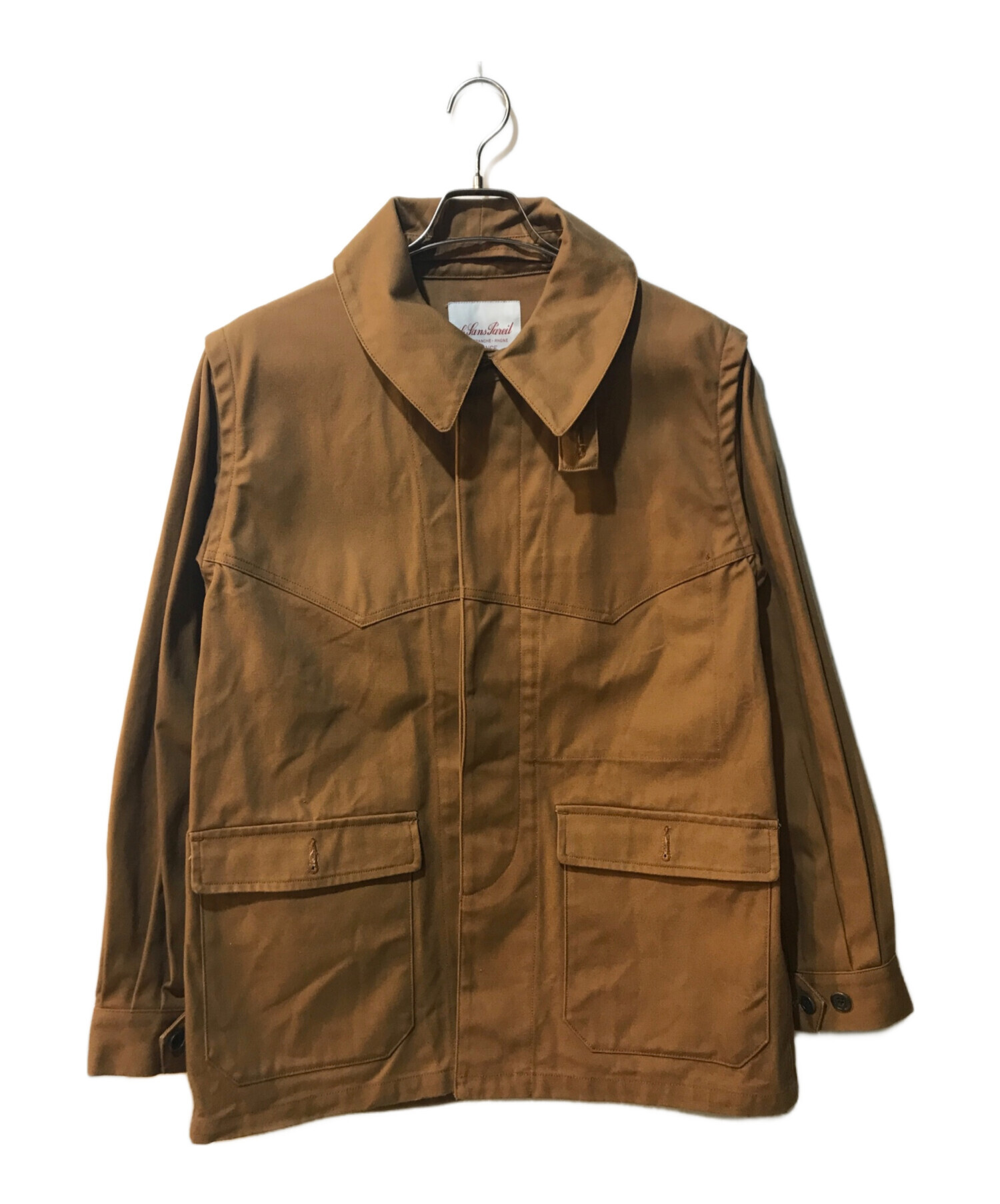 中古・古着通販】Le Sans Pareil (ル サン パレイユ) COTTON CANVAS RAILROAD JACKET ベージュ  サイズ:40｜ブランド・古着通販 トレファク公式【TREFAC FASHION】スマホサイト